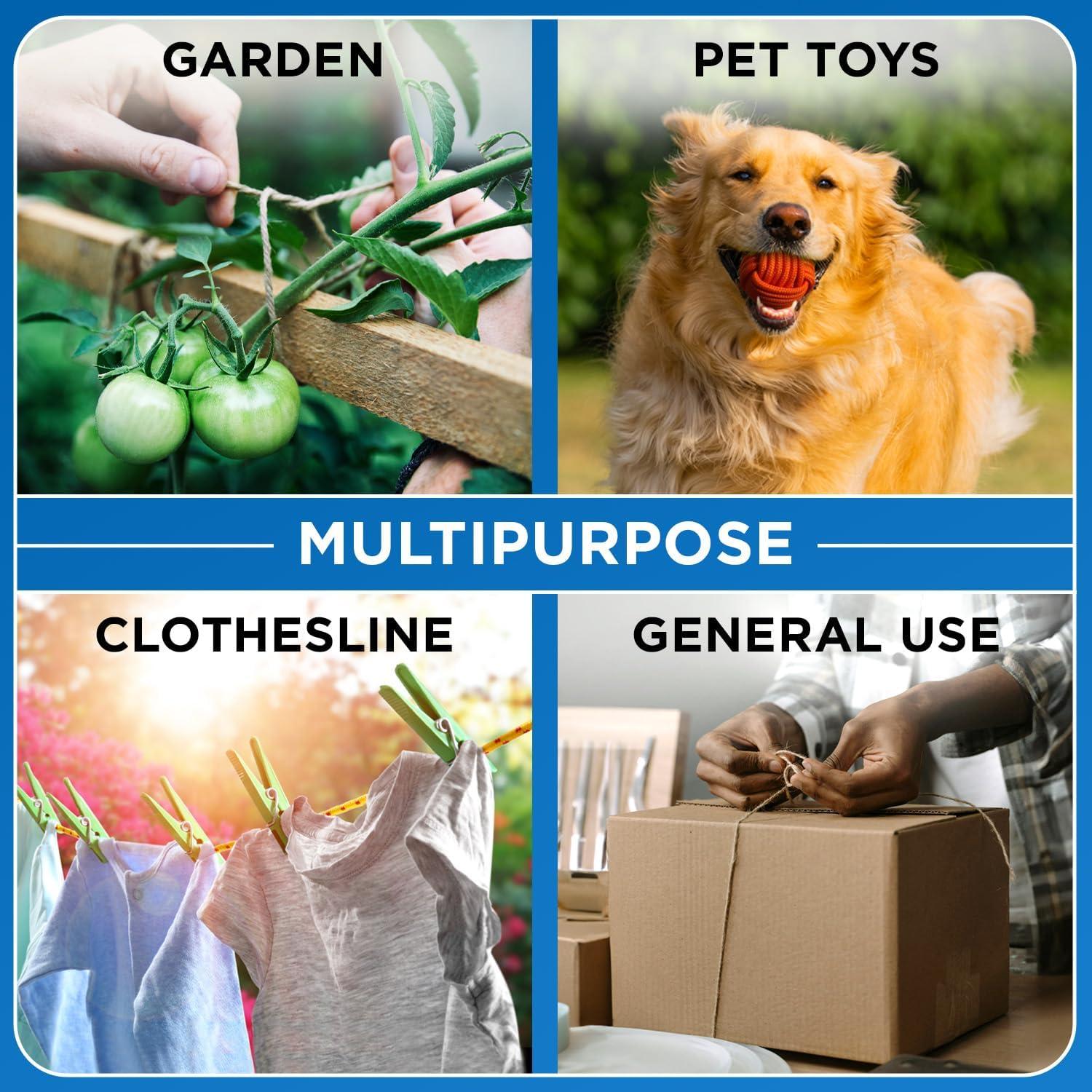 Cuerda de Algodón TECEUM 5 mm - 60.96 m Multiusos Blanca