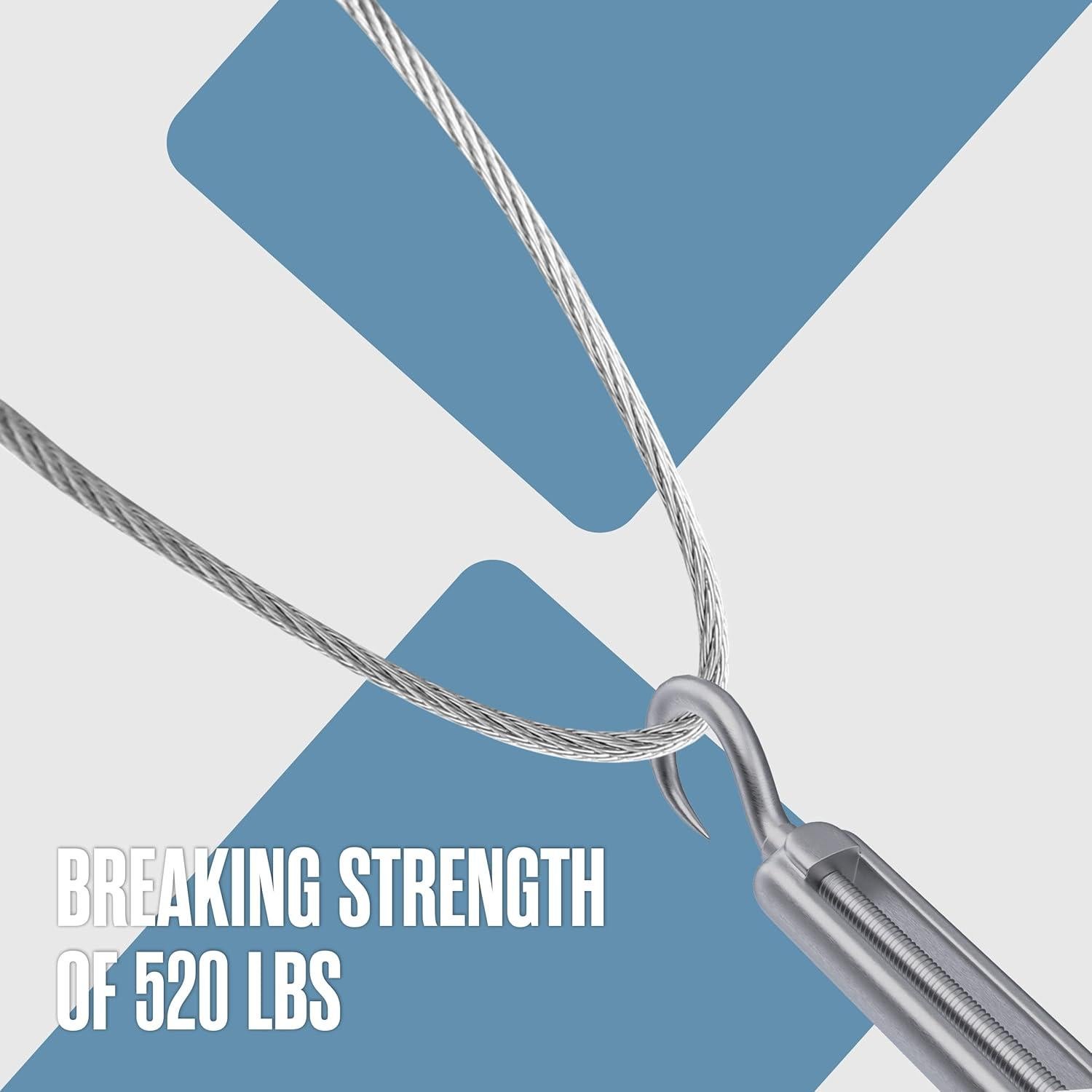 Cable de Alambre Galvanizado Houseables 1/16" 500 Pies 520 LB