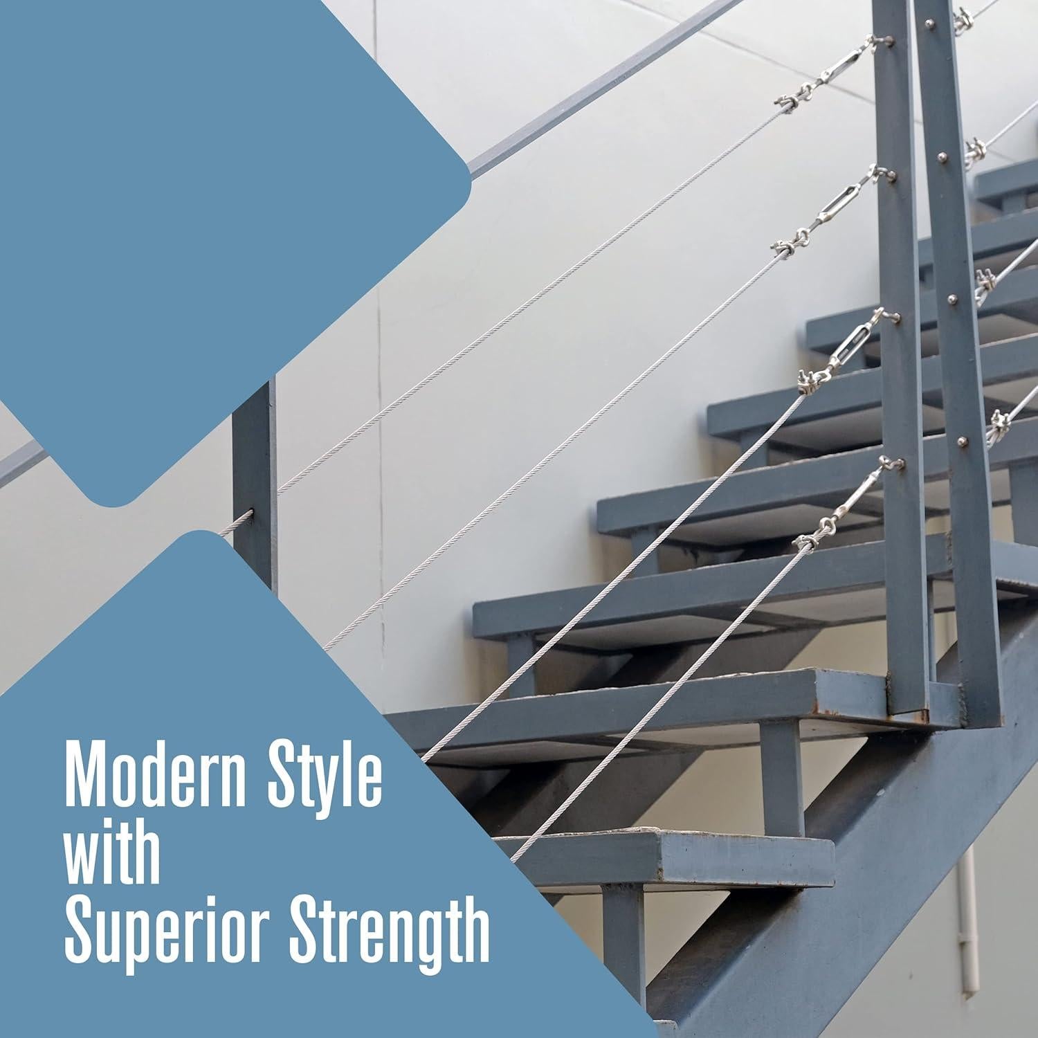 Cable de Alambre Galvanizado Houseables 1/16" 500 Pies 520 LB