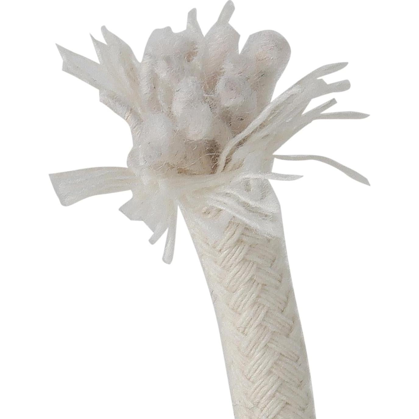 Cuerda de Algodón Blanca SOUJAP 100m 6mm para Manualidades