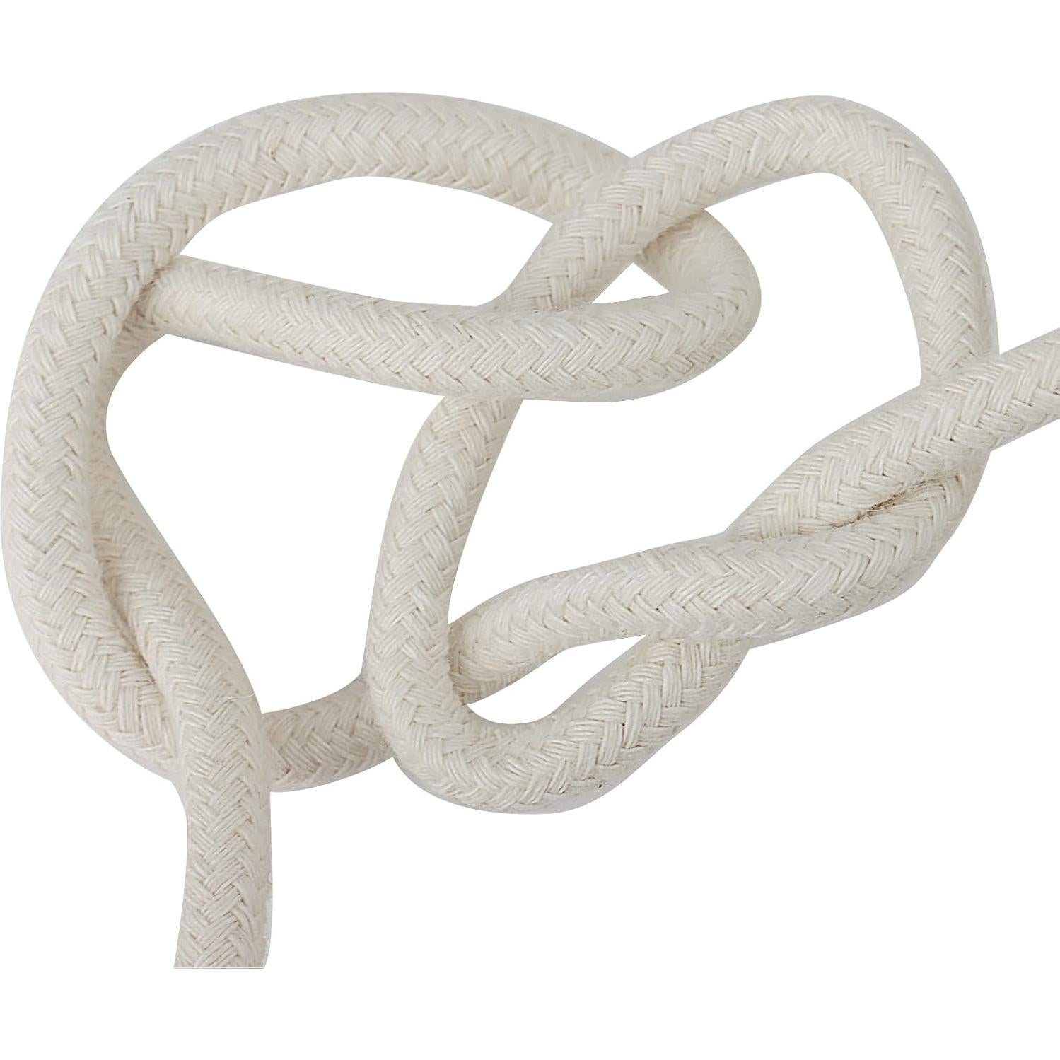 Cuerda de Algodón Blanca SOUJAP 100m 6mm para Manualidades