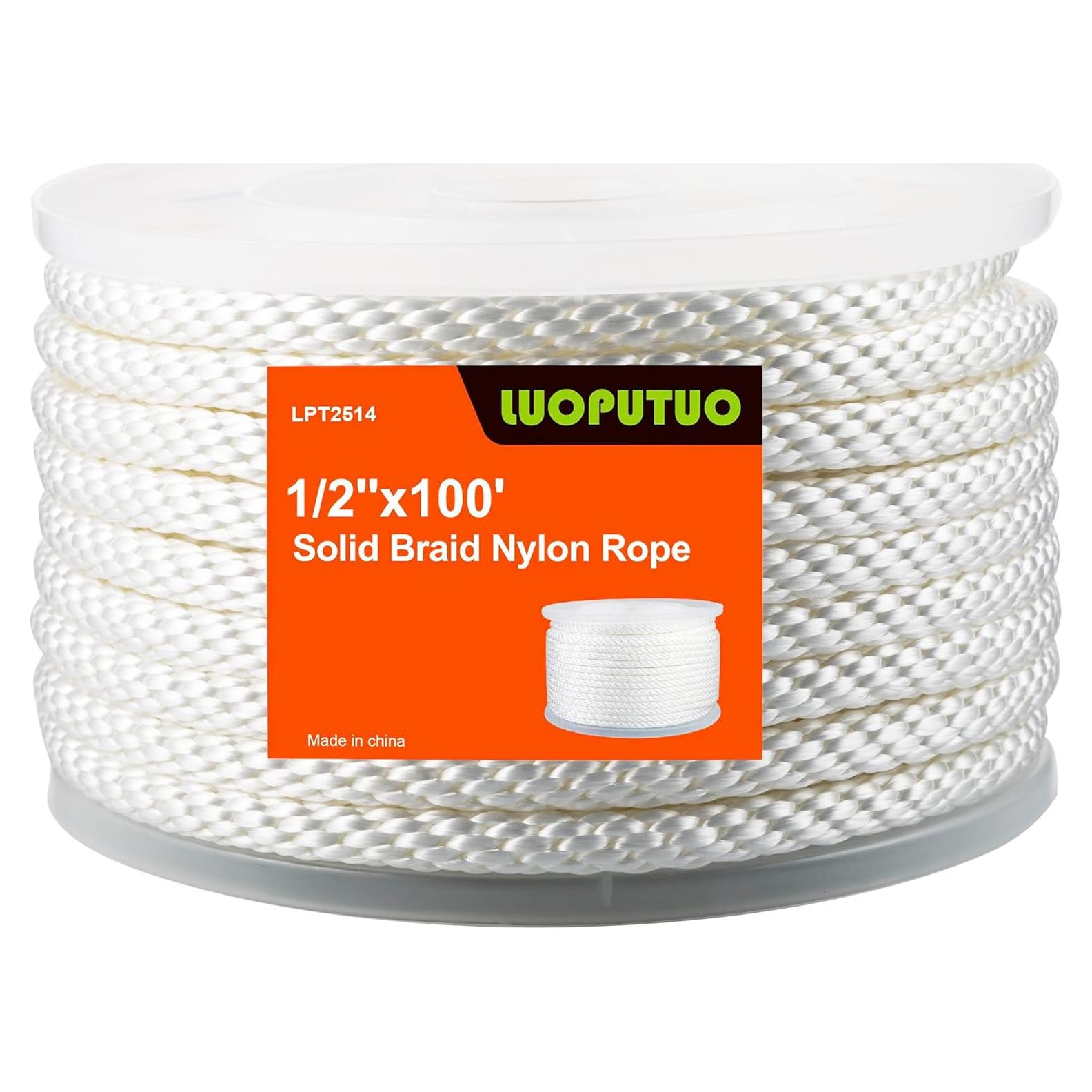 Cuerda de Nylon Trenzada LUOPUTUO 1/2" 30m Alta Resistencia