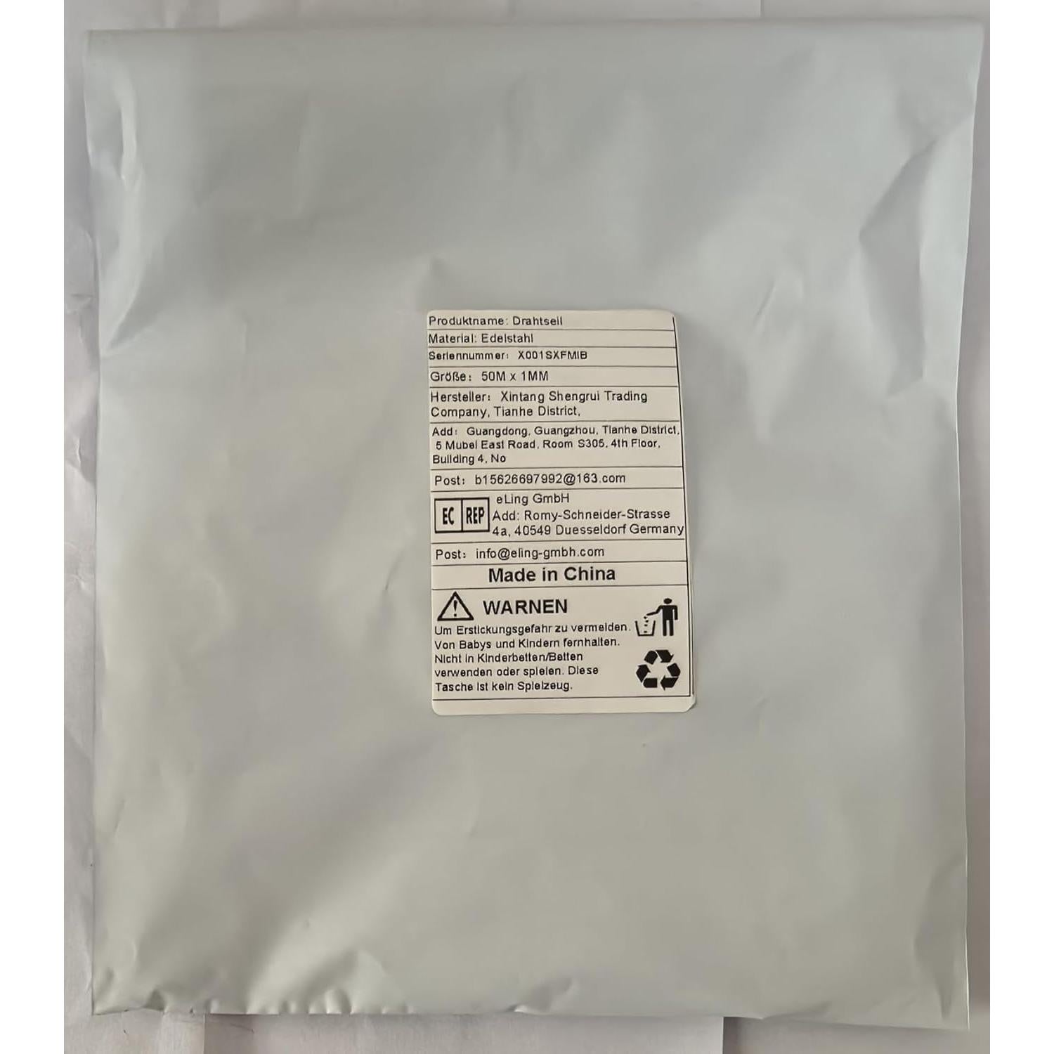 Cuerda de Alambre de Acero Inoxidable 1mm 50m RMTCEG