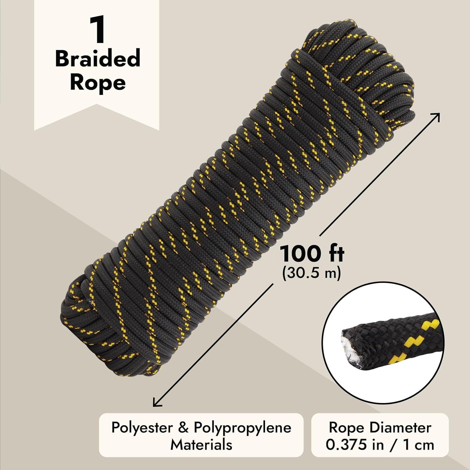 Cuerda Trenzada de Diamante Built Industrial 0.95 cm x 30.48 m