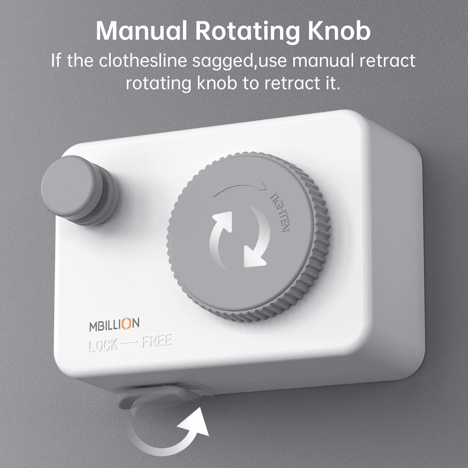 Cuerda Retráctil para Ropa Mbillion 4.2m Acero Inoxidable