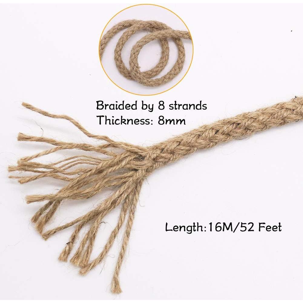 Cuerda de Yute Trenzada 8mm 16m Tenn Well para Manualidades