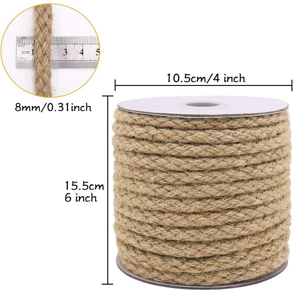 Cuerda de Yute Trenzada 8mm 16m Tenn Well para Manualidades