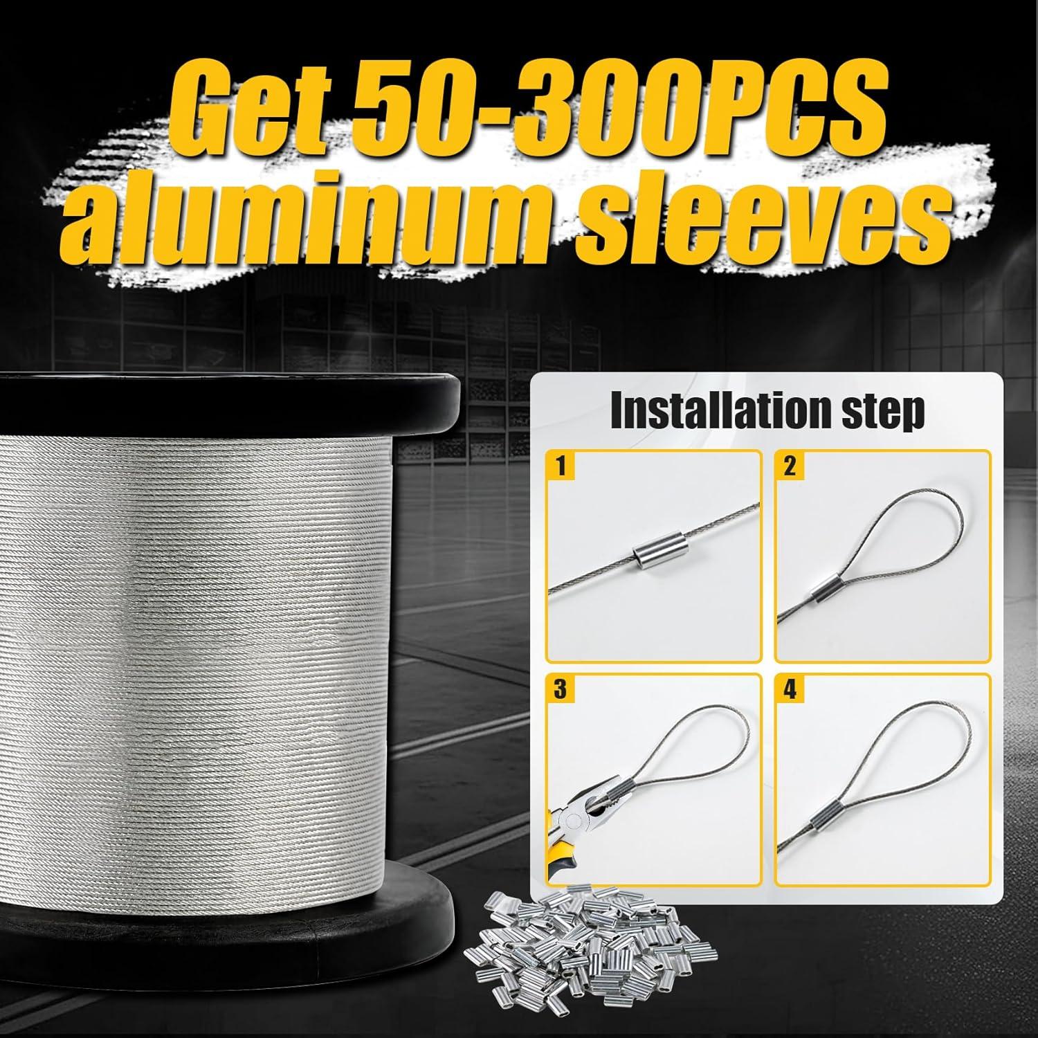 Cable de Acero Inoxidable 316 Uyenseoy 400FT 0.79mm Trenzado