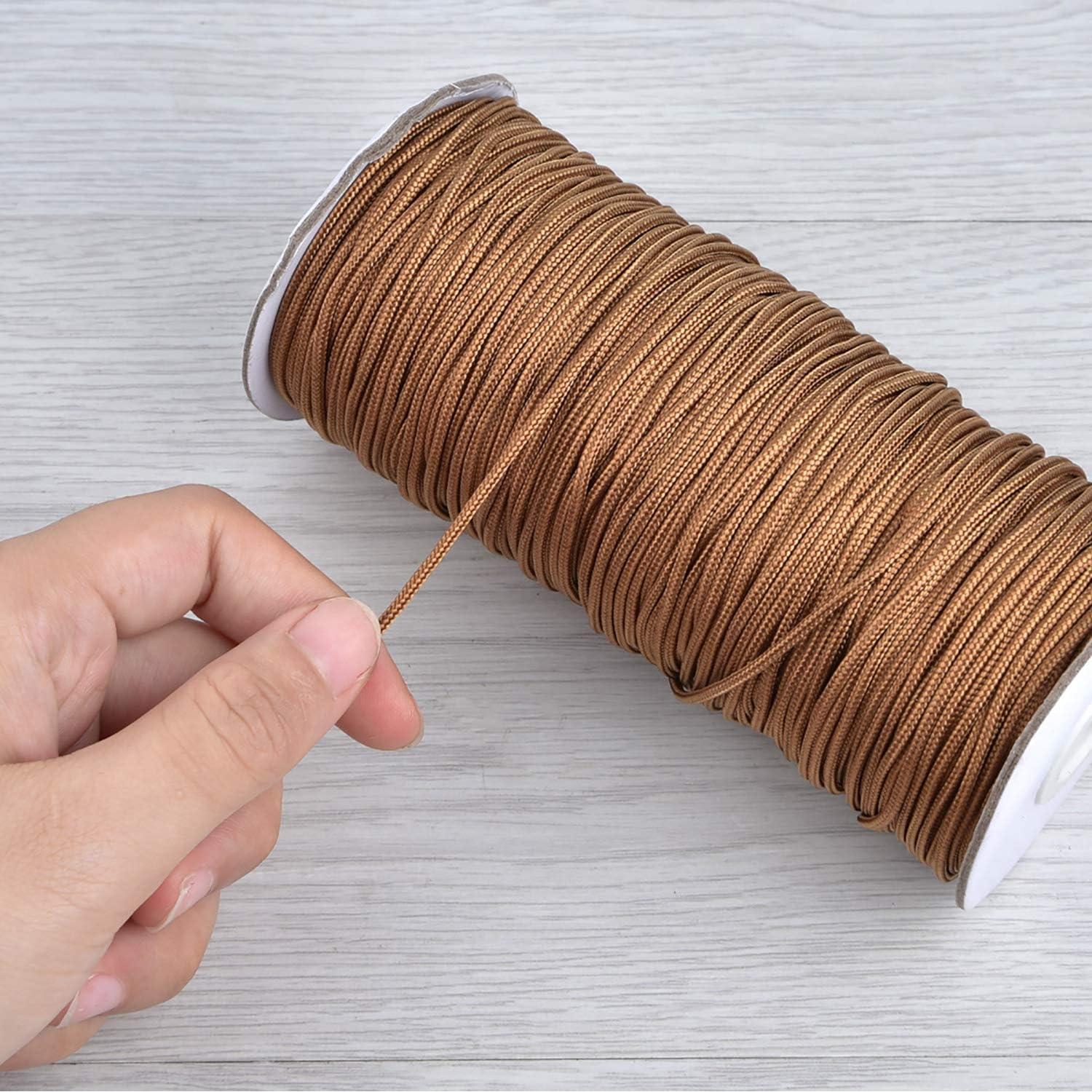 Cordón de Nylon Trenzado SAYAYA 1.8mm 99.5m Marrón para Persianas