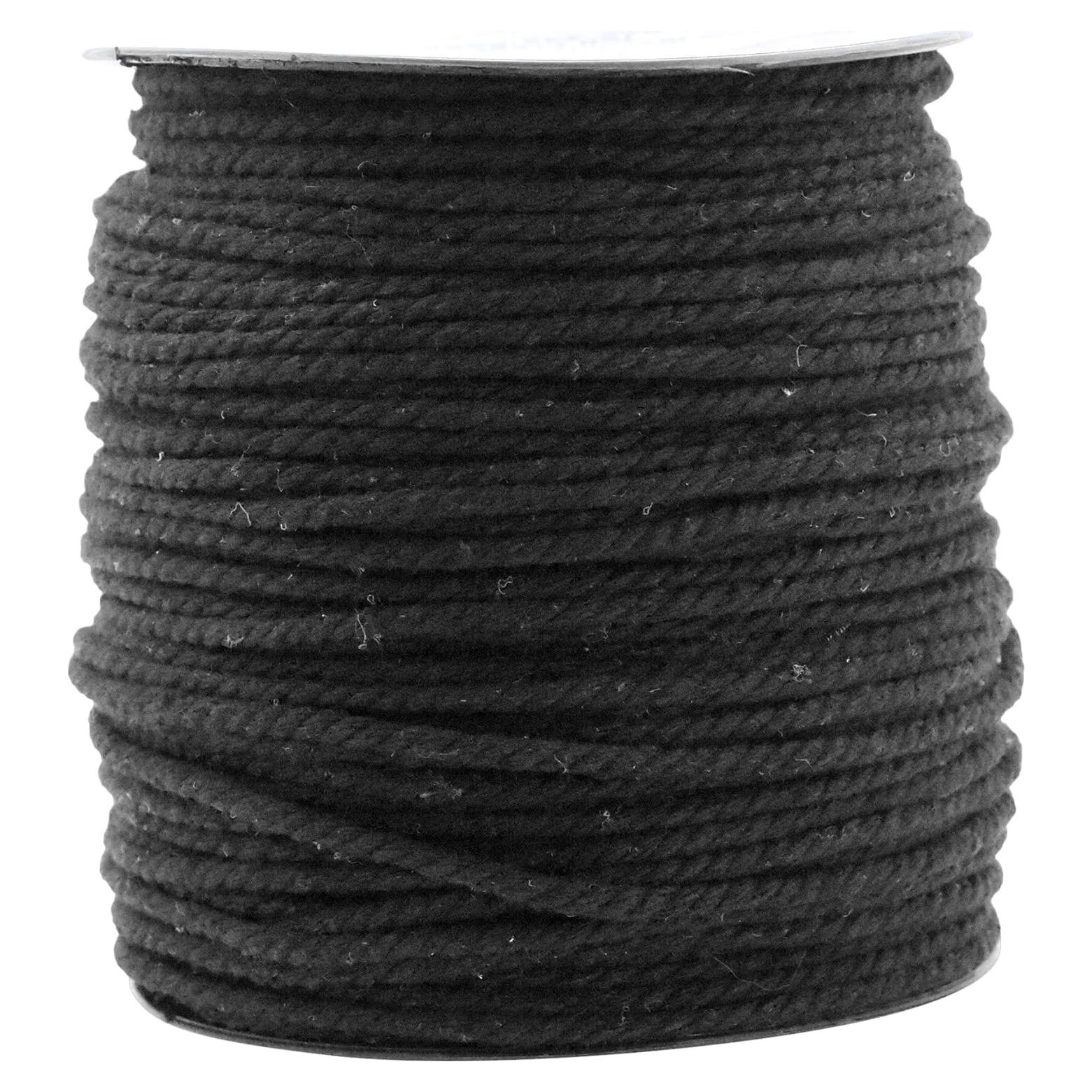 Cordón de Macramé Negro Mandala Crafts 3mm 99.4m Algodón