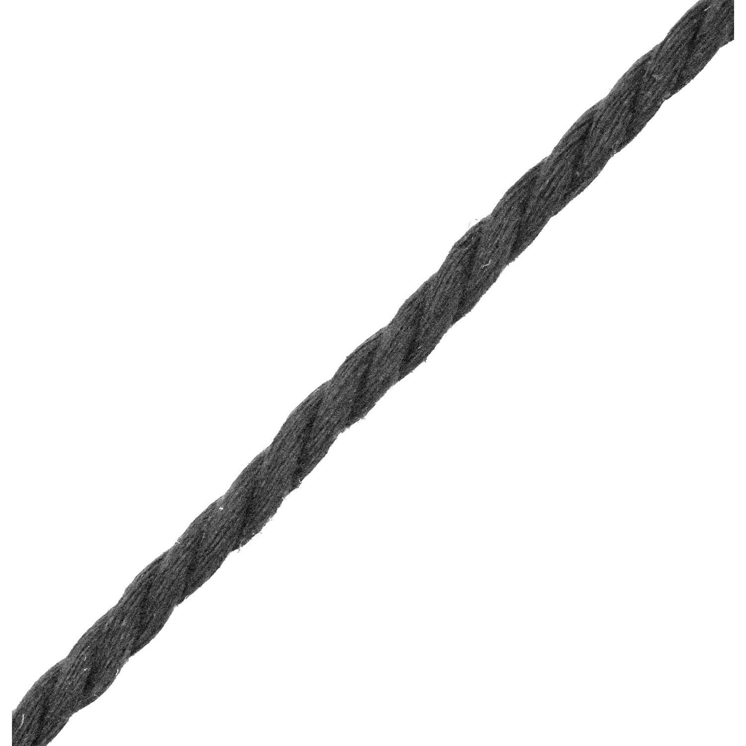 Cordón de Macramé Negro Mandala Crafts 3mm 99.4m Algodón