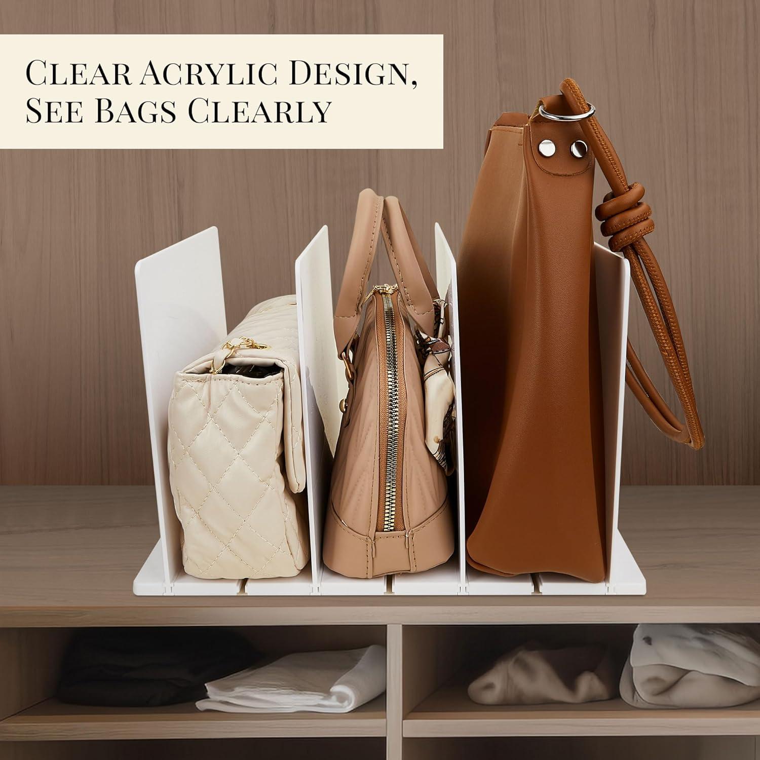 Divisores de Estante Ajustables Amviner 1 Paquete Blanco