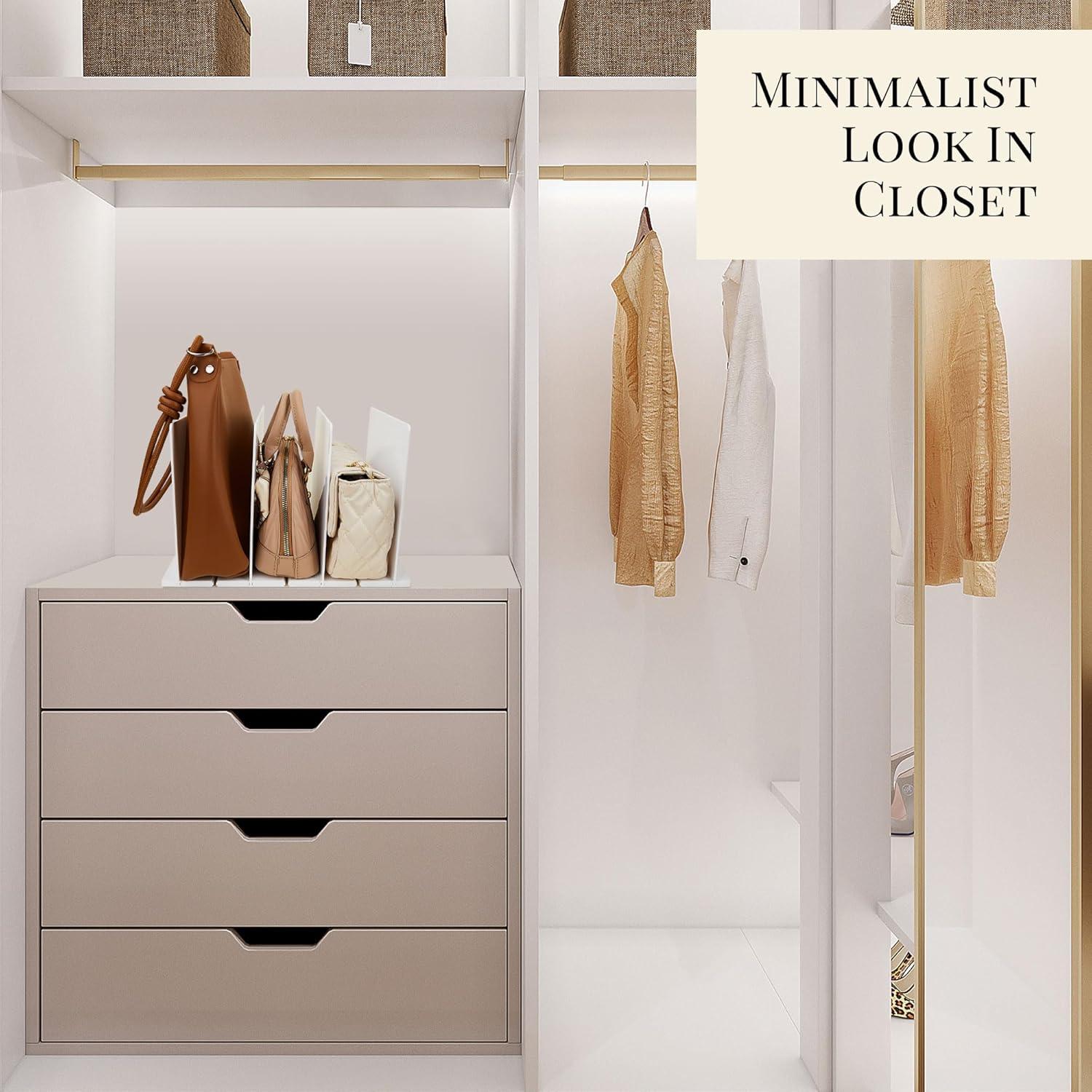 Divisores de Estante Ajustables Amviner 1 Paquete Blanco