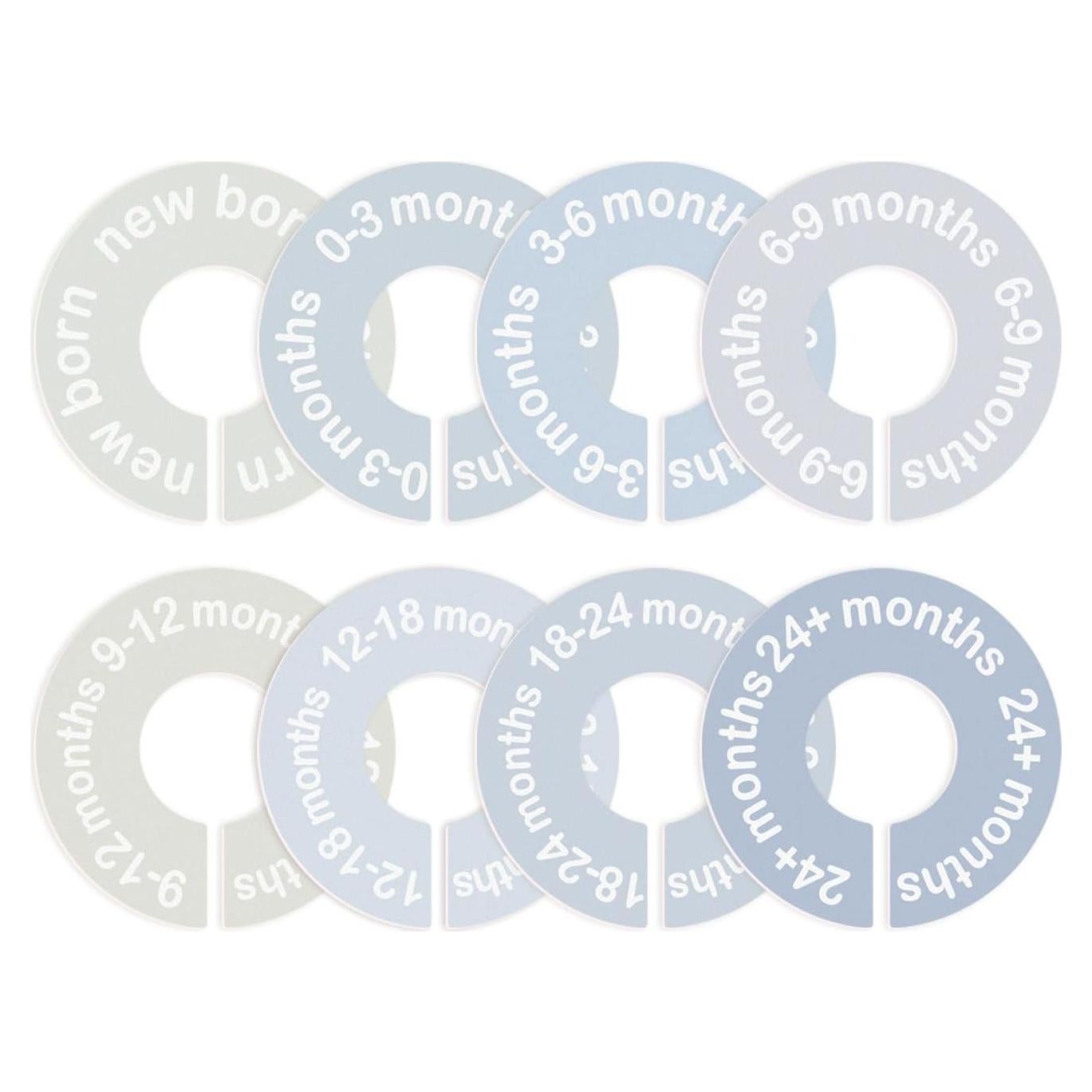 Divisores de Armario para Bebés Cephira - 8 Tamaños Redondos Azul