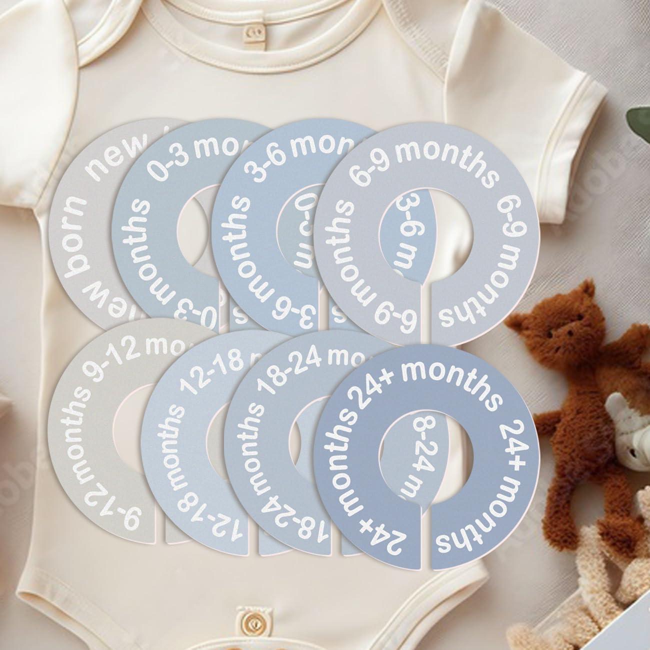 Divisores de Armario para Bebés Cephira - 8 Tamaños Redondos Azul