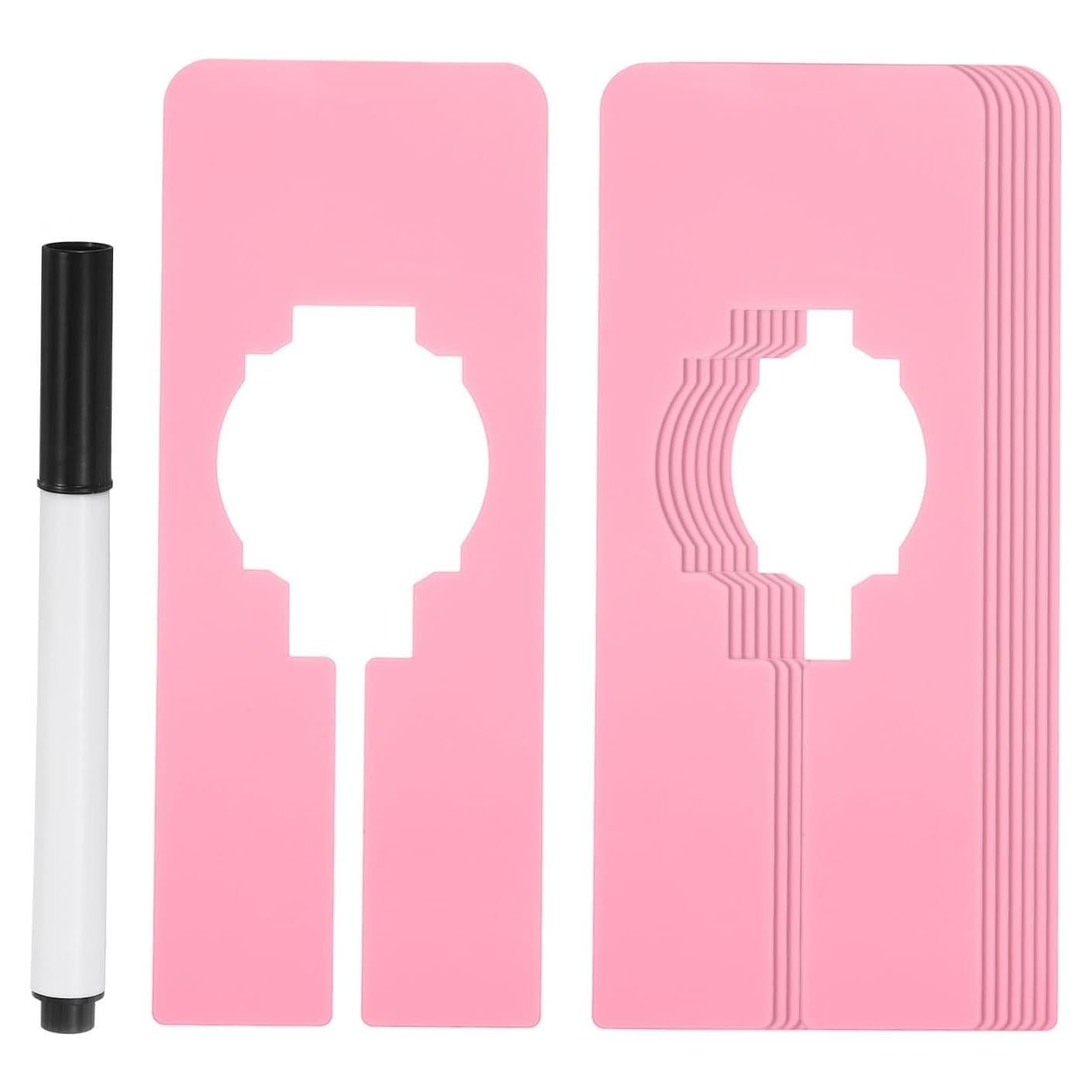 Divisores de Ropa PATIKIL Rosa - 8 Piezas con Marcador