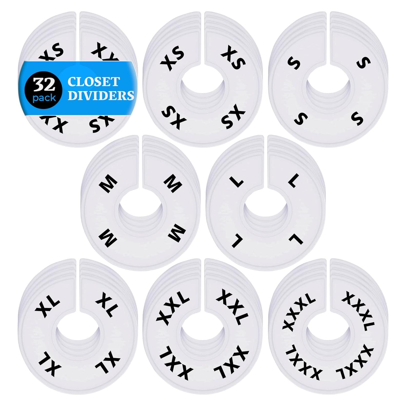 32 Divisores de Closet Blancos ERA Accents para Ropa