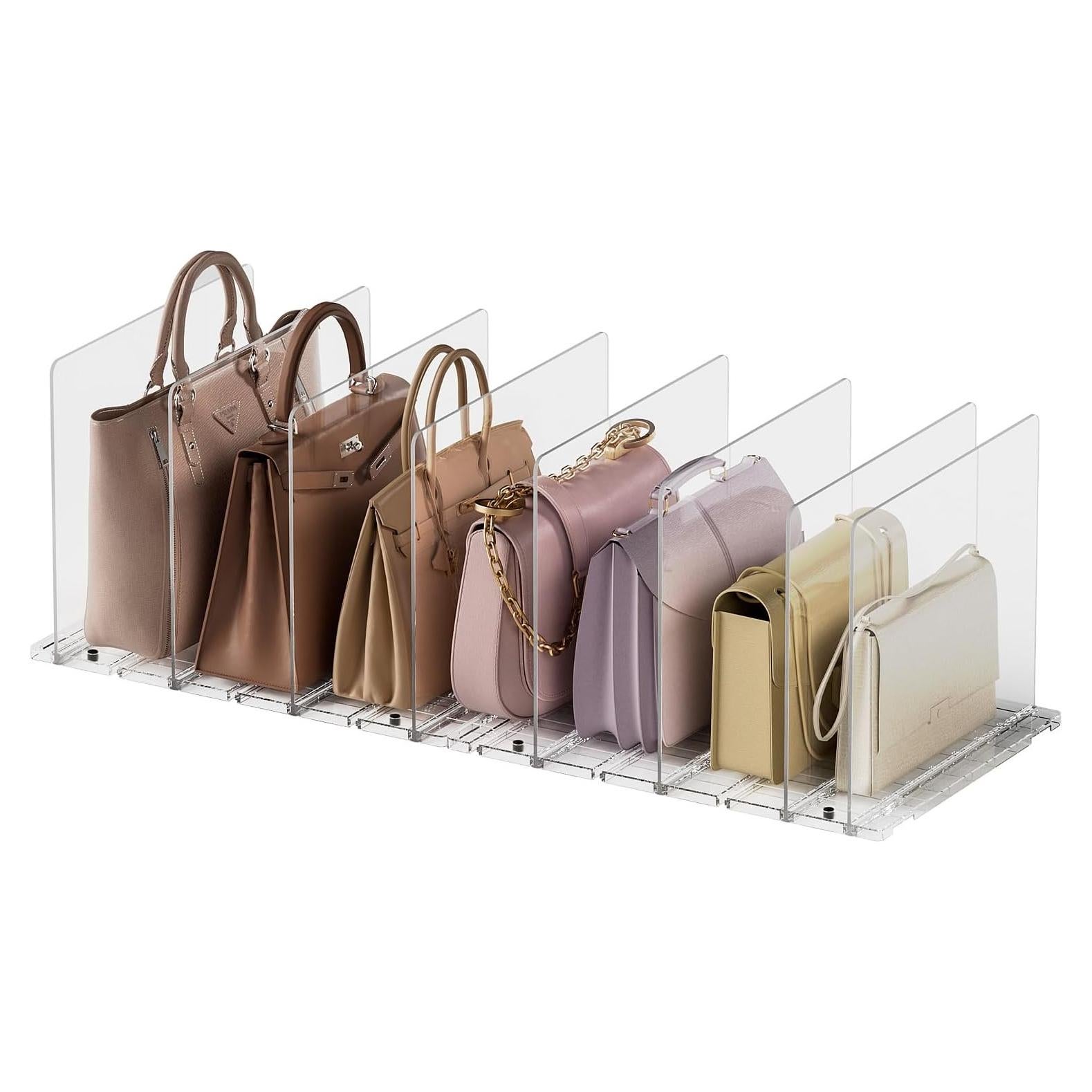 Organizador de Bolsos Ajustable 2 Set Pequeño - Divisores Estante