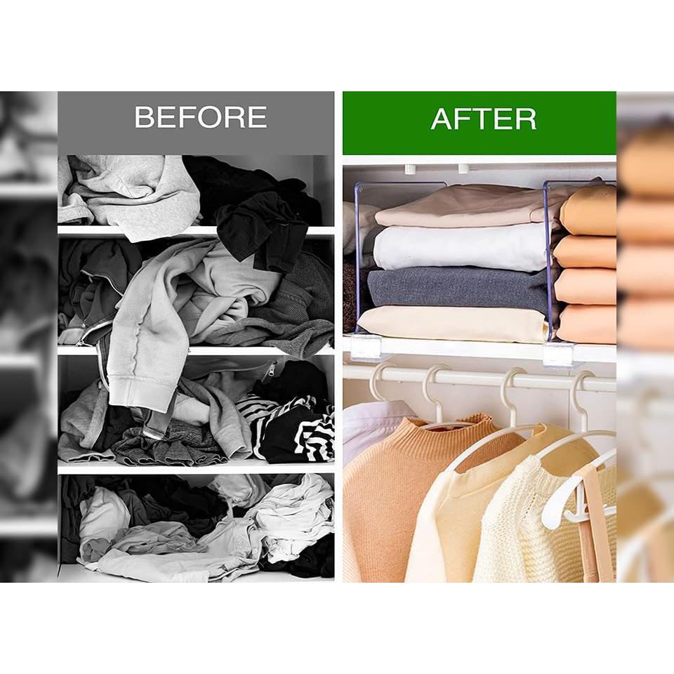 Divisores de Estantería Acrílicos Ikaufen 30.48 cm - 6 Paquetes