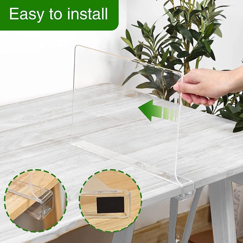 Divisores de Estantería Acrílicos Ikaufen 30.48 cm - 6 Paquetes