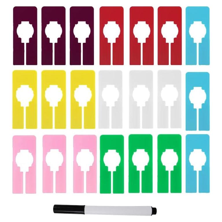 Divisores de Estante de Closet 21pcs - Organizadores de Plástico Reutilizables