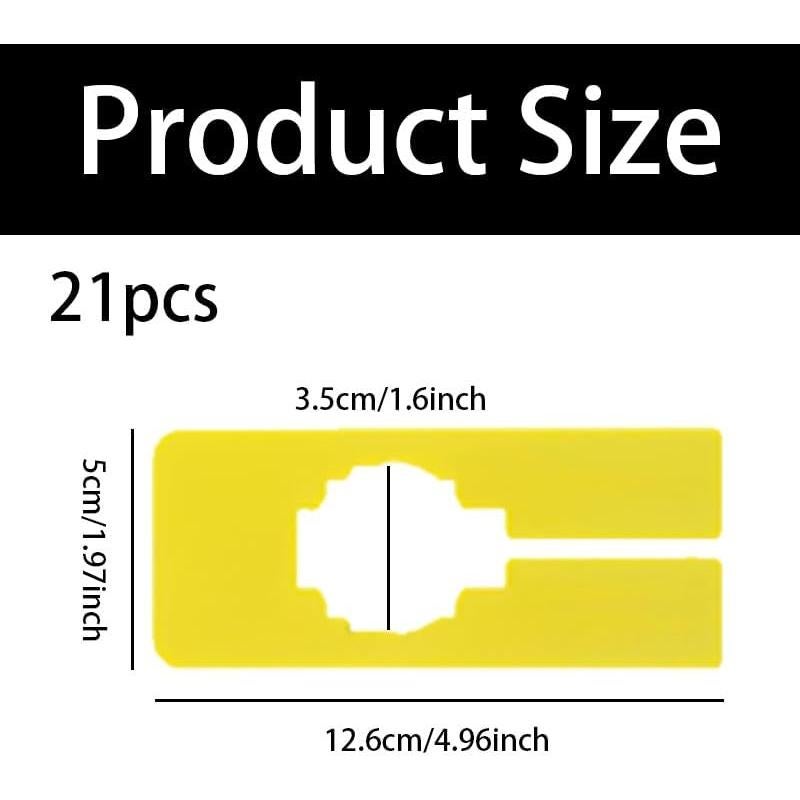 Divisores de Estante de Closet 21pcs - Organizadores de Plástico Reutilizables