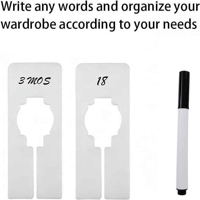 Divisores de Estante de Closet 21pcs - Organizadores de Plástico Reutilizables