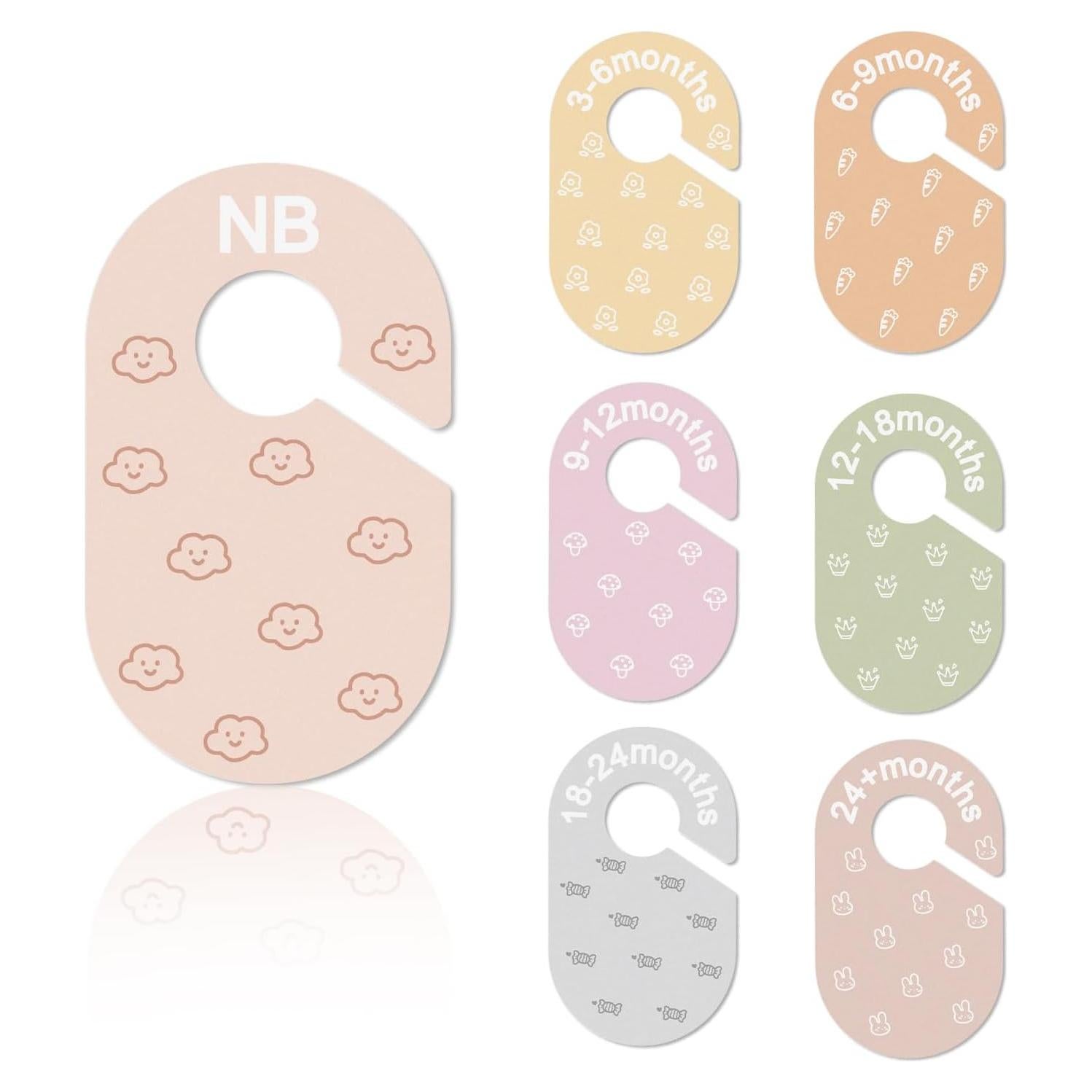 Divisores de Closet para Bebés Slapaflife - 7 Tamaños de 0 a 12+ Meses