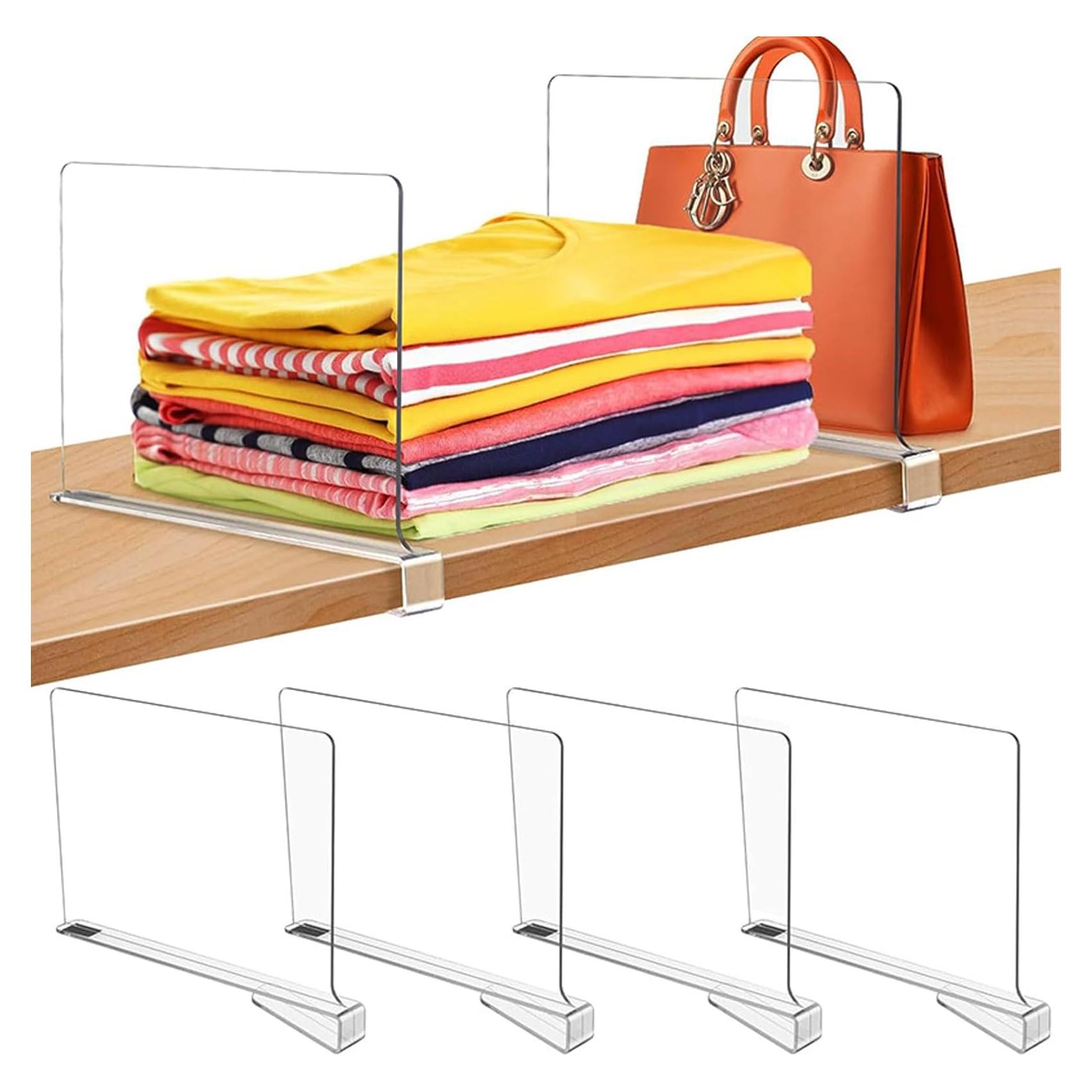 Divisores de Estantes de Acrílico Qiyue 31.5x23.9x20 cm