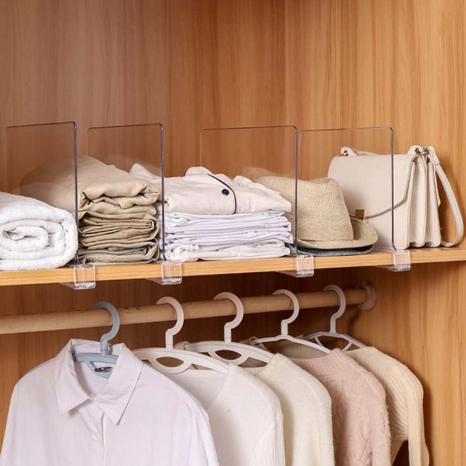 Divisores de Estantes de Acrílico Qiyue 31.5x23.9x20 cm