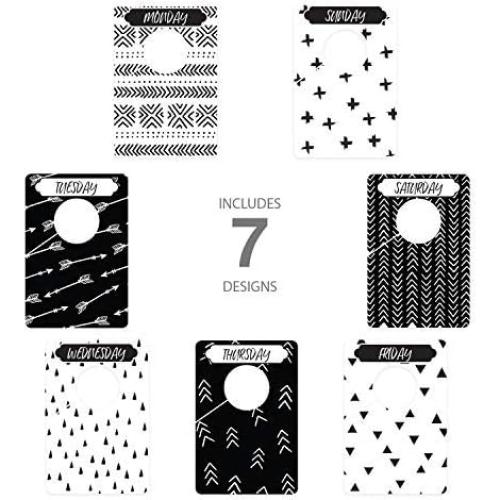 Divisores de Ropa Semanal Canopy Street - 7 Piezas 10.16x15.24 cm