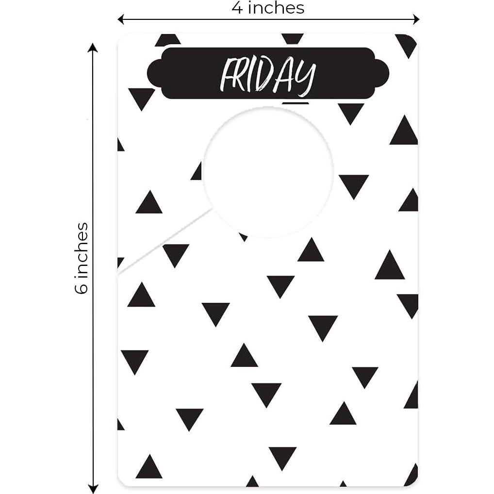 Divisores de Ropa Semanal Canopy Street - 7 Piezas 10.16x15.24 cm