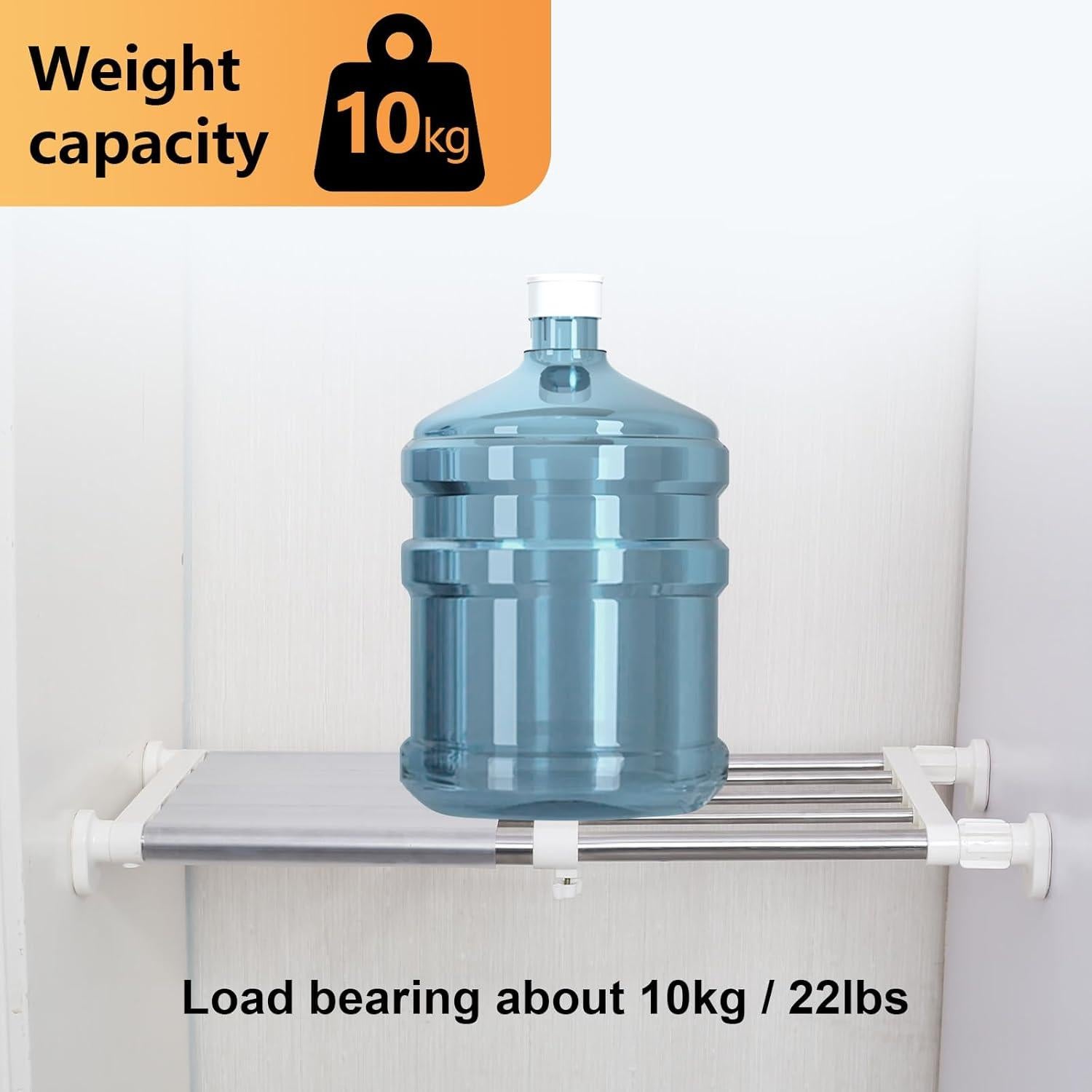 Estante Organizador de Ropa BAOYOUNI Ajustable 40-60 cm Marfil