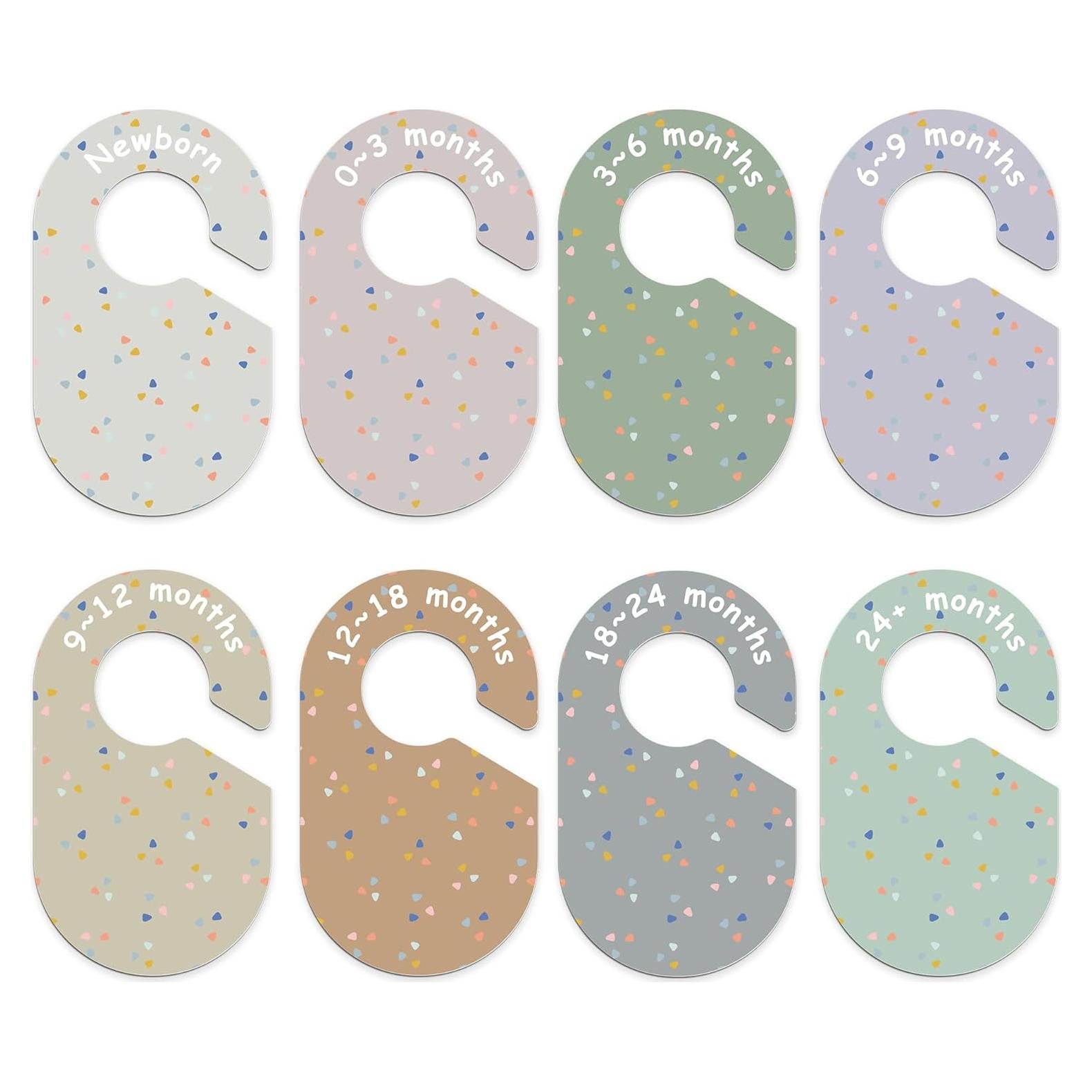 Juego de 8 Divisores de Armario para Bebé BESTOCEAN Multicolor