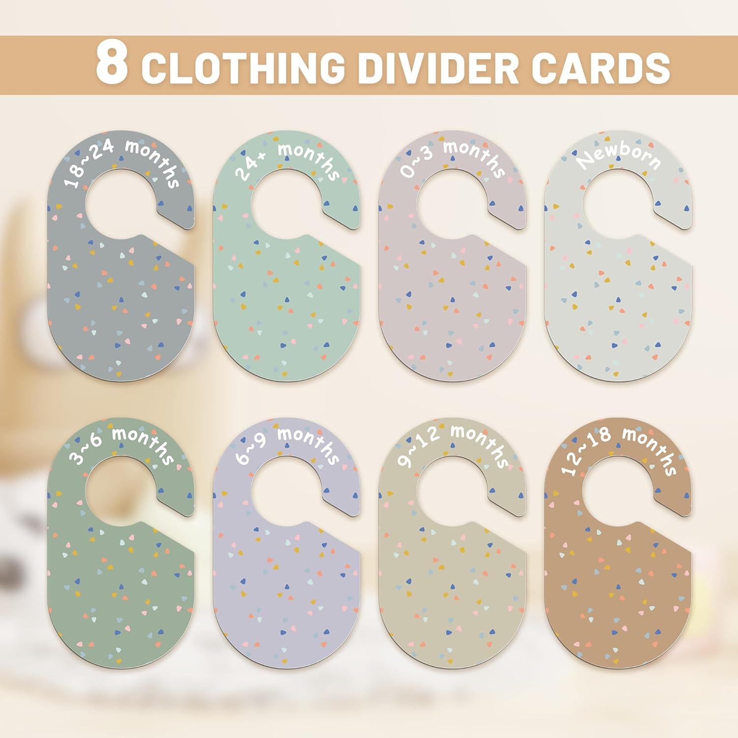 Juego de 8 Divisores de Armario para Bebé BESTOCEAN Multicolor