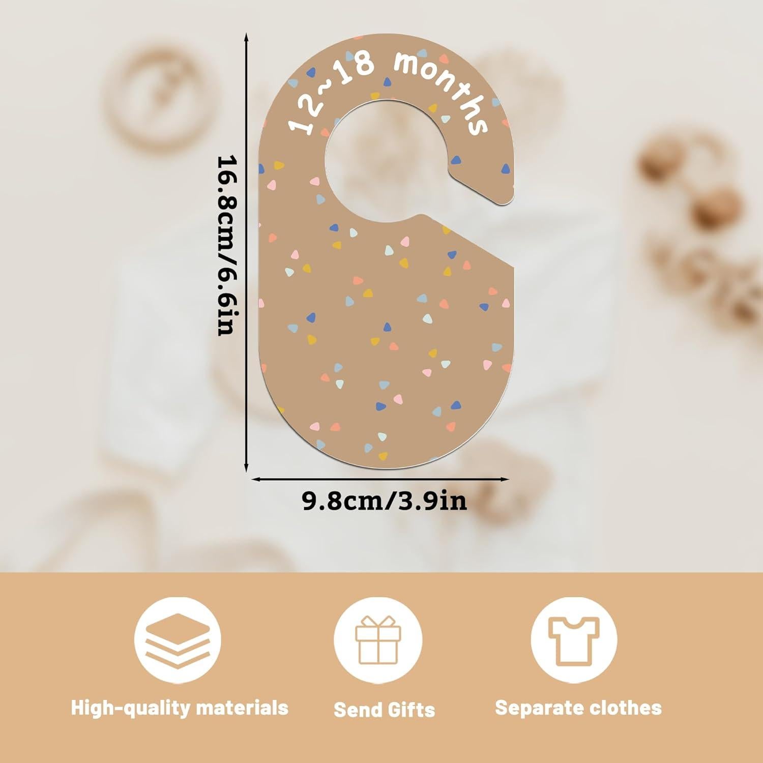 Juego de 8 Divisores de Armario para Bebé BESTOCEAN Multicolor