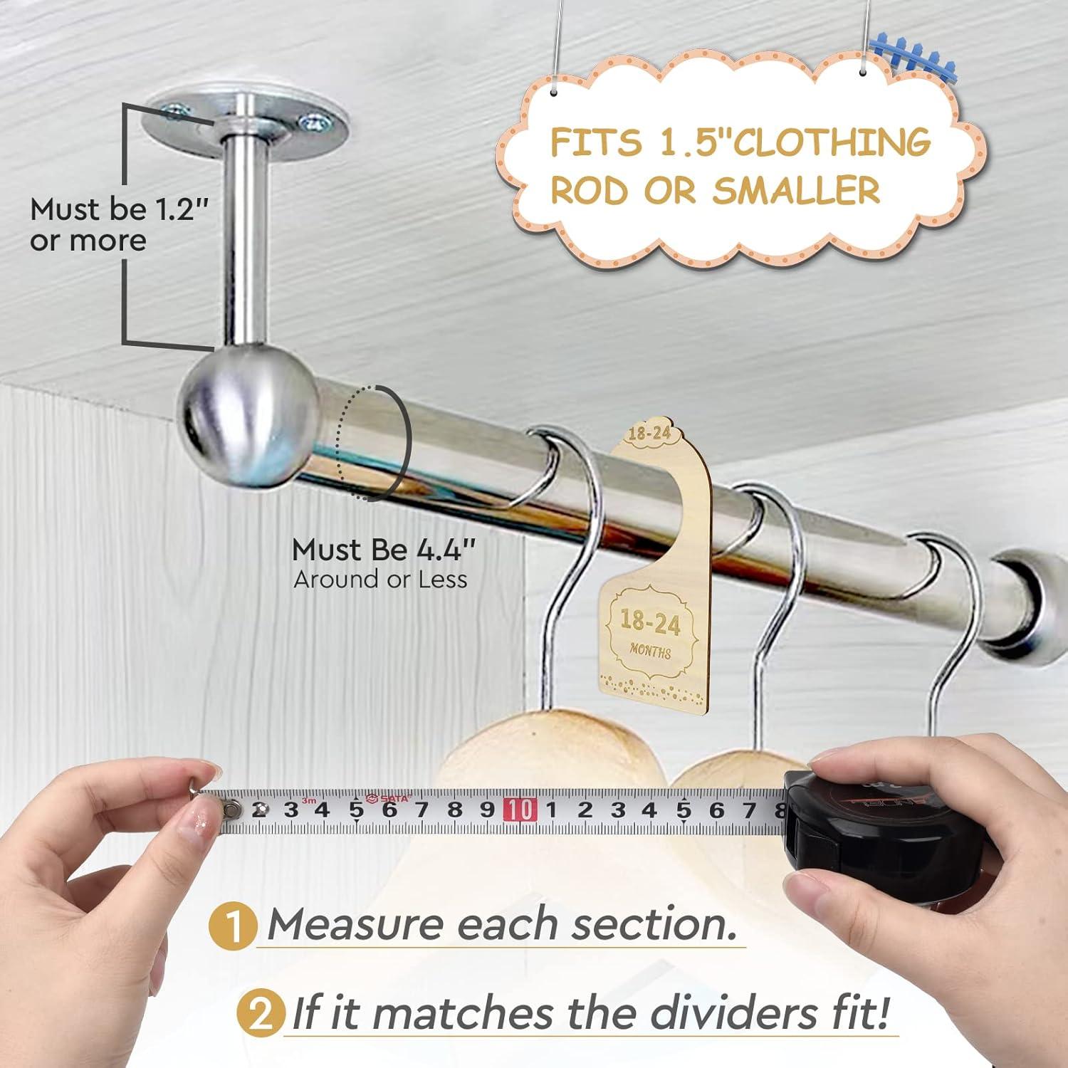 Divisores de Closet de Madera Lemon Shane - 10 Piezas para Bebés