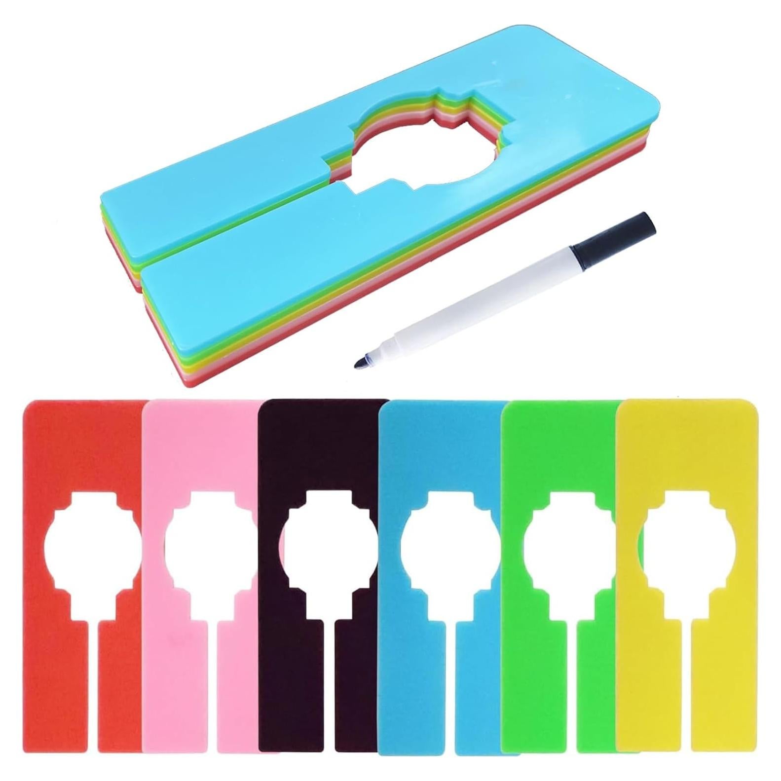 Divisores de Closet Coloridos Galepromot 6 Pcs 30x15 cm