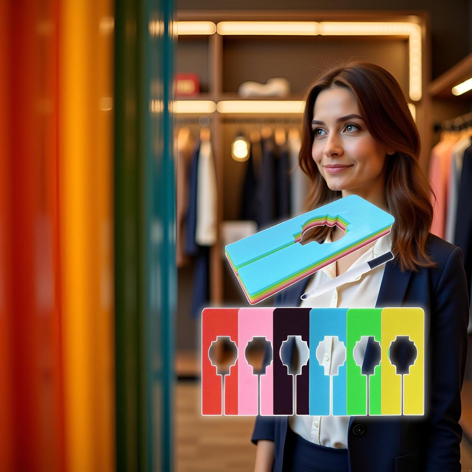 Divisores de Closet Coloridos Galepromot 6 Pcs 30x15 cm