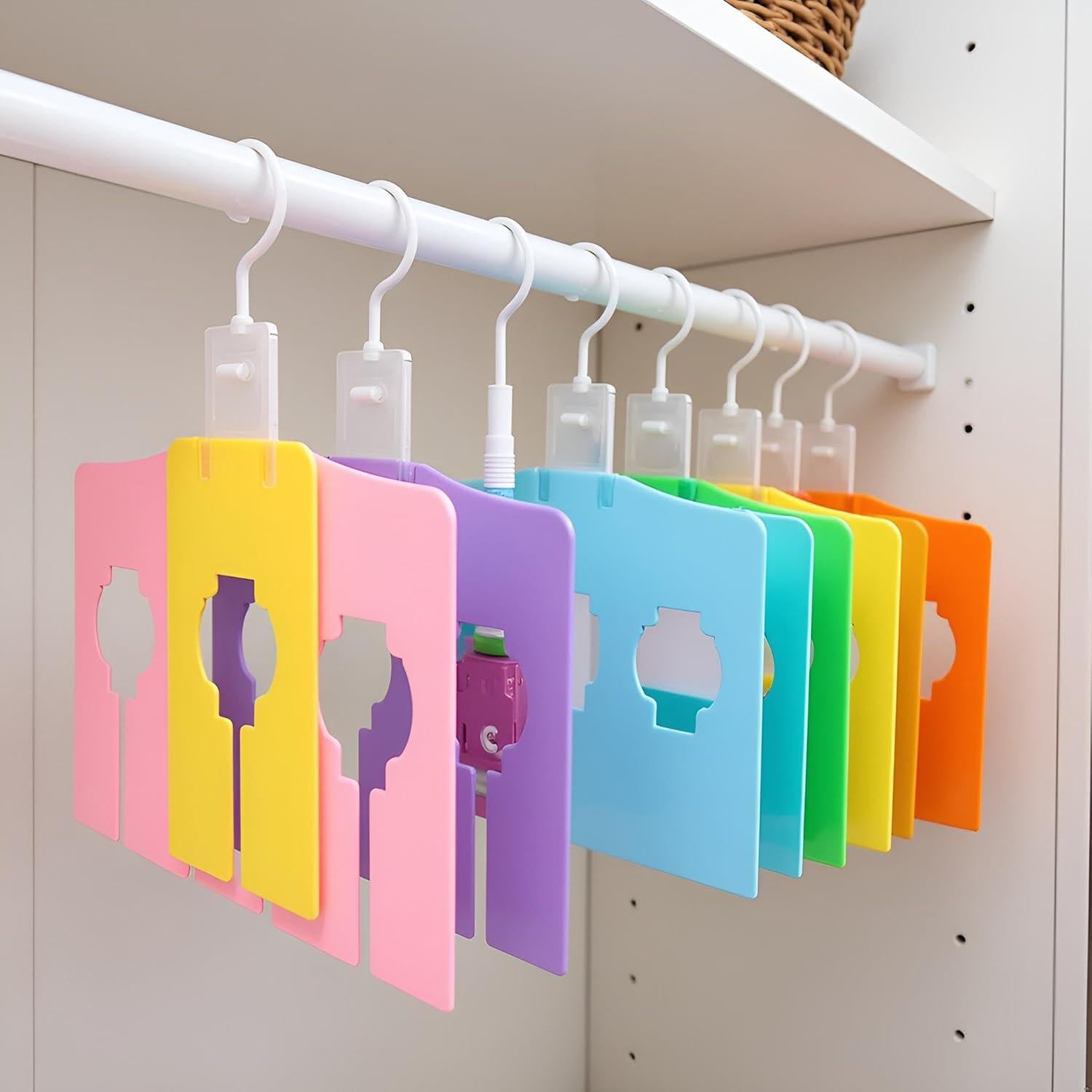 Divisores de Closet Coloridos Galepromot 6 Pcs 30x15 cm