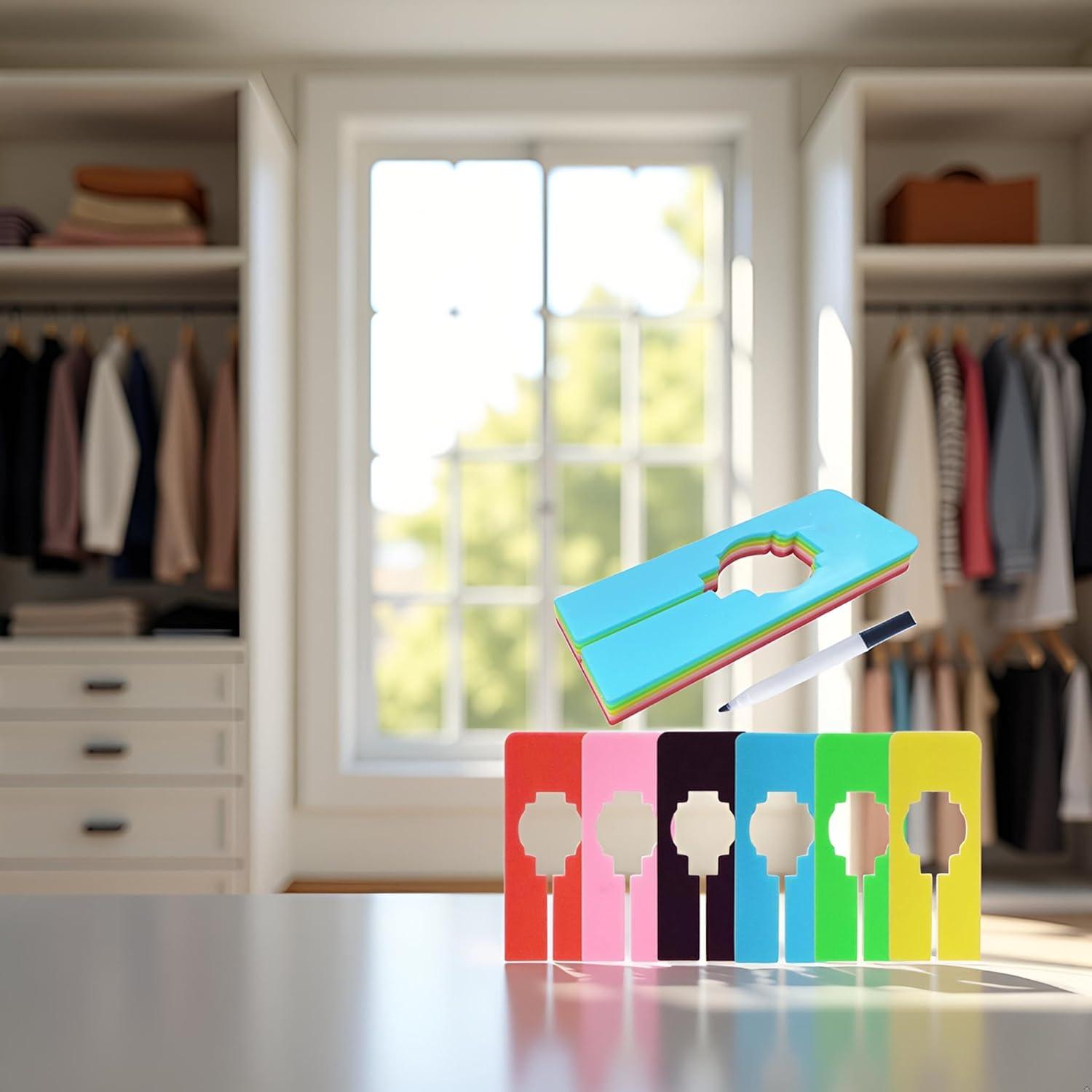 Divisores de Closet Coloridos Galepromot 6 Pcs 30x15 cm