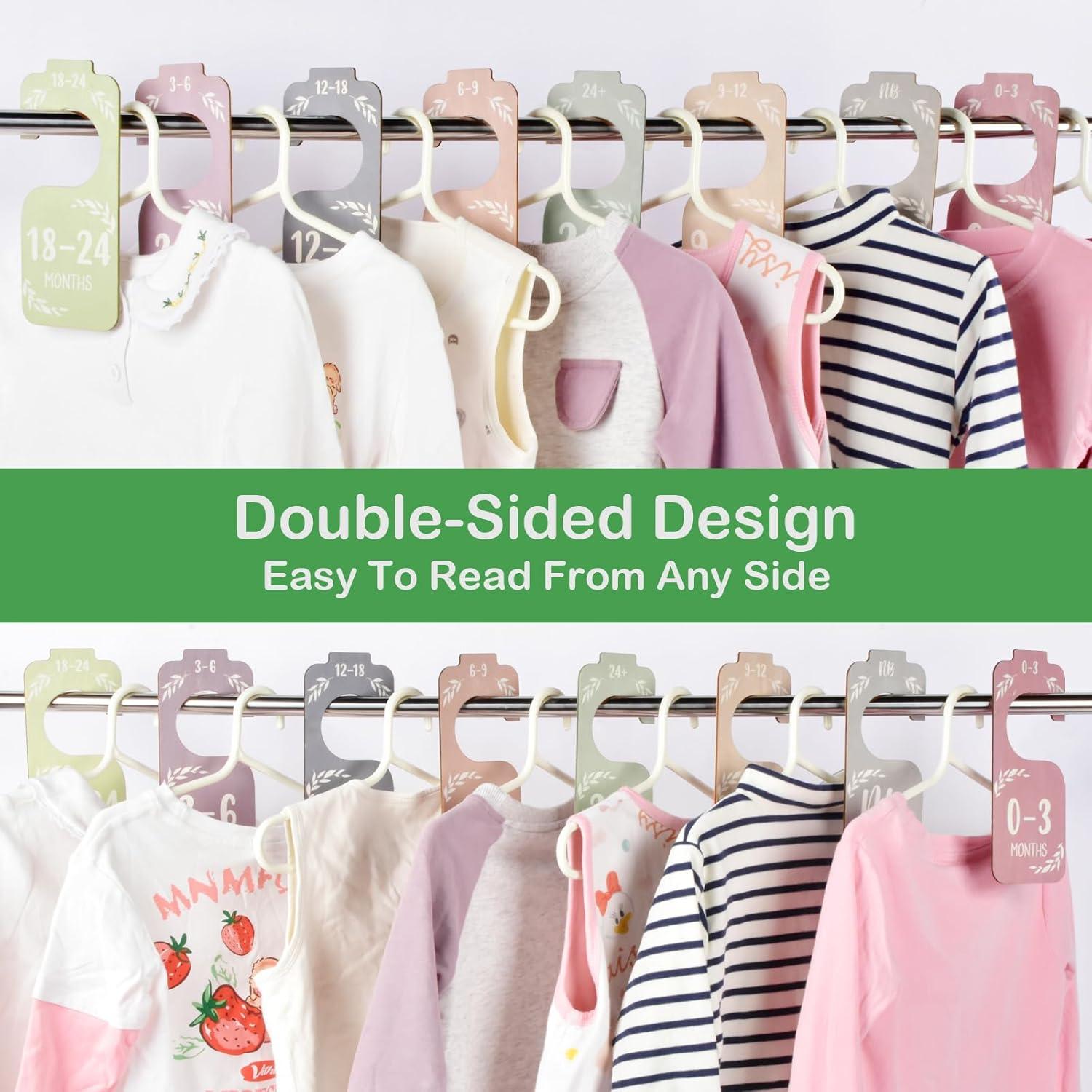 Divisores de Armario para Bebés CAPHONT 8 PCS Madera Coloridos