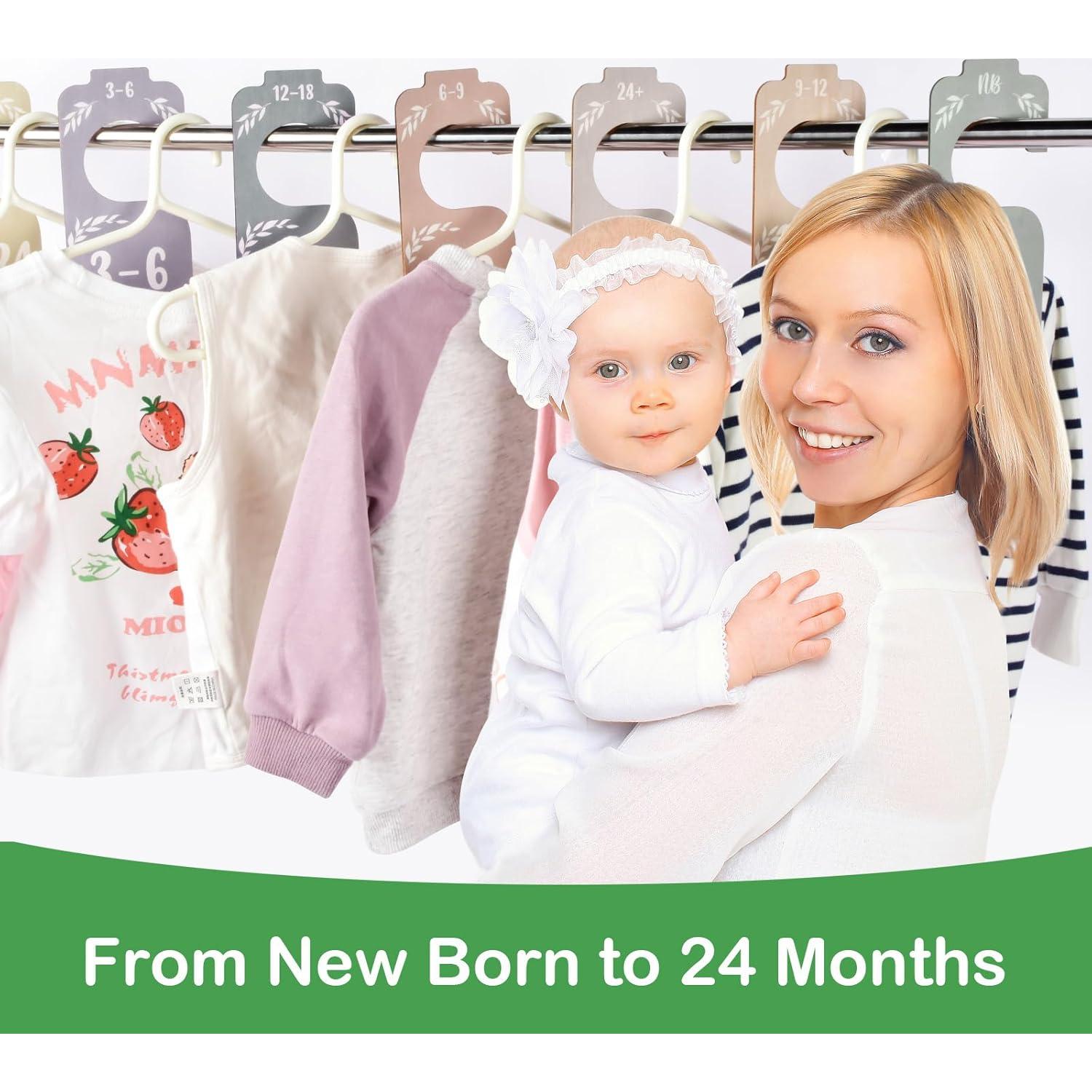 Divisores de Armario para Bebés CAPHONT 8 PCS Madera Coloridos