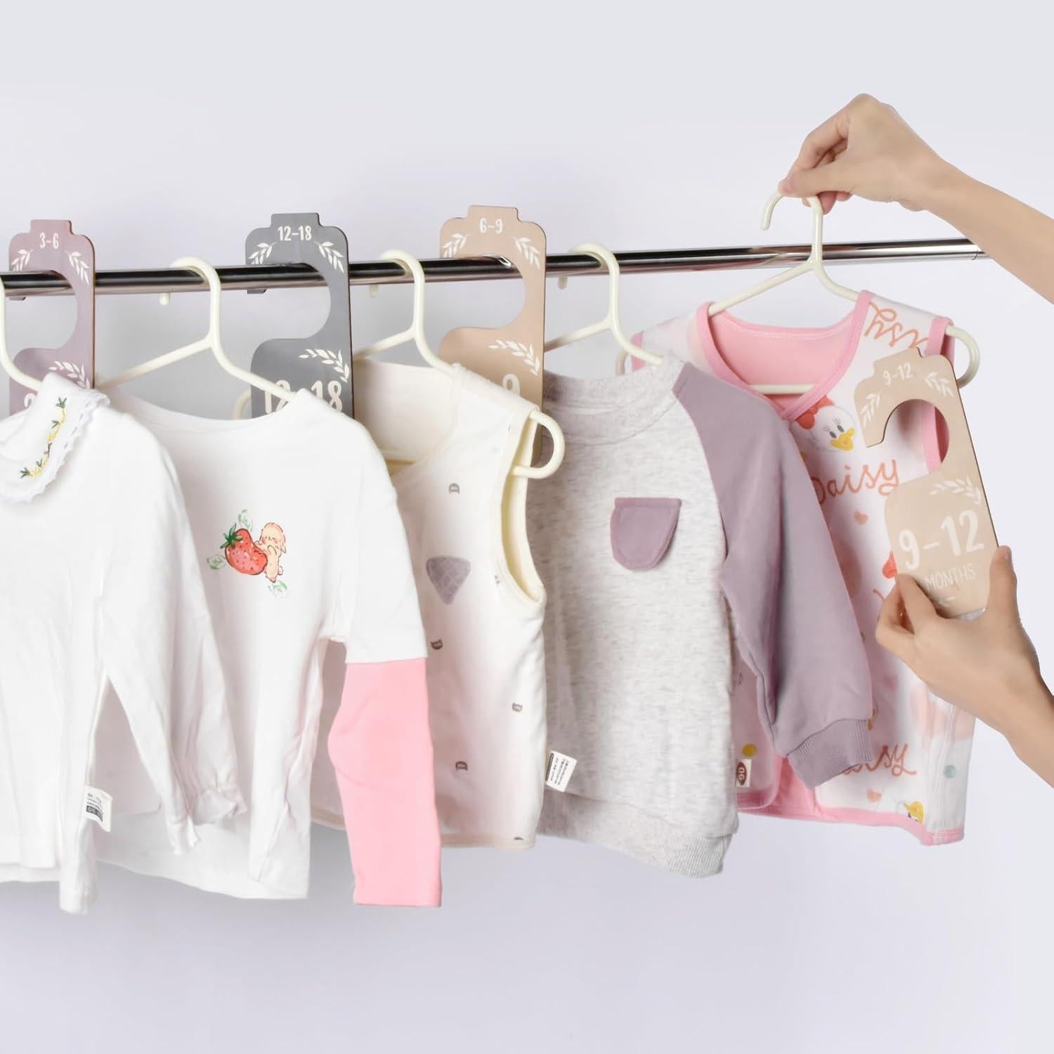 Divisores de Armario para Bebés CAPHONT 8 PCS Madera Coloridos