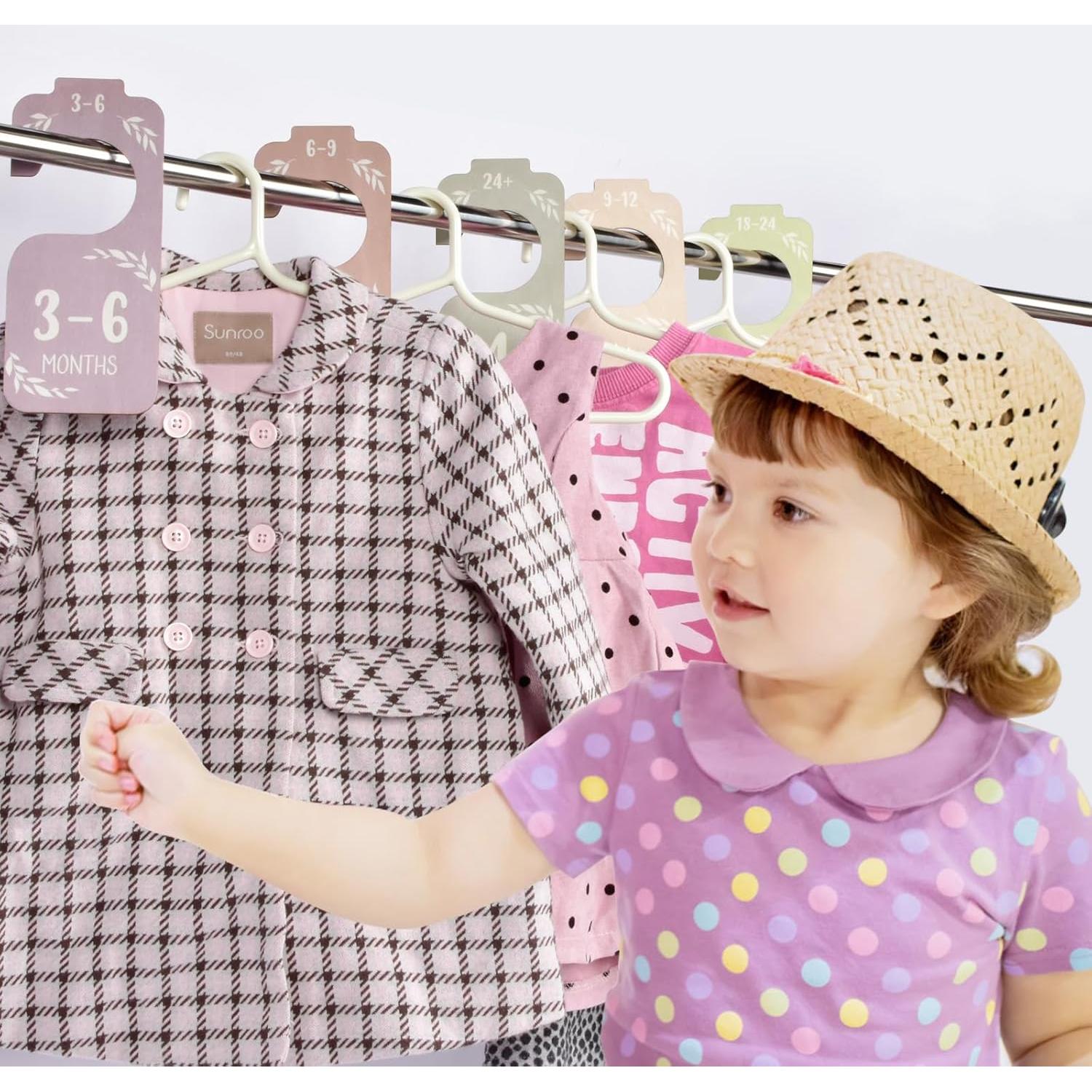 Divisores de Armario para Bebés CAPHONT 8 PCS Madera Coloridos