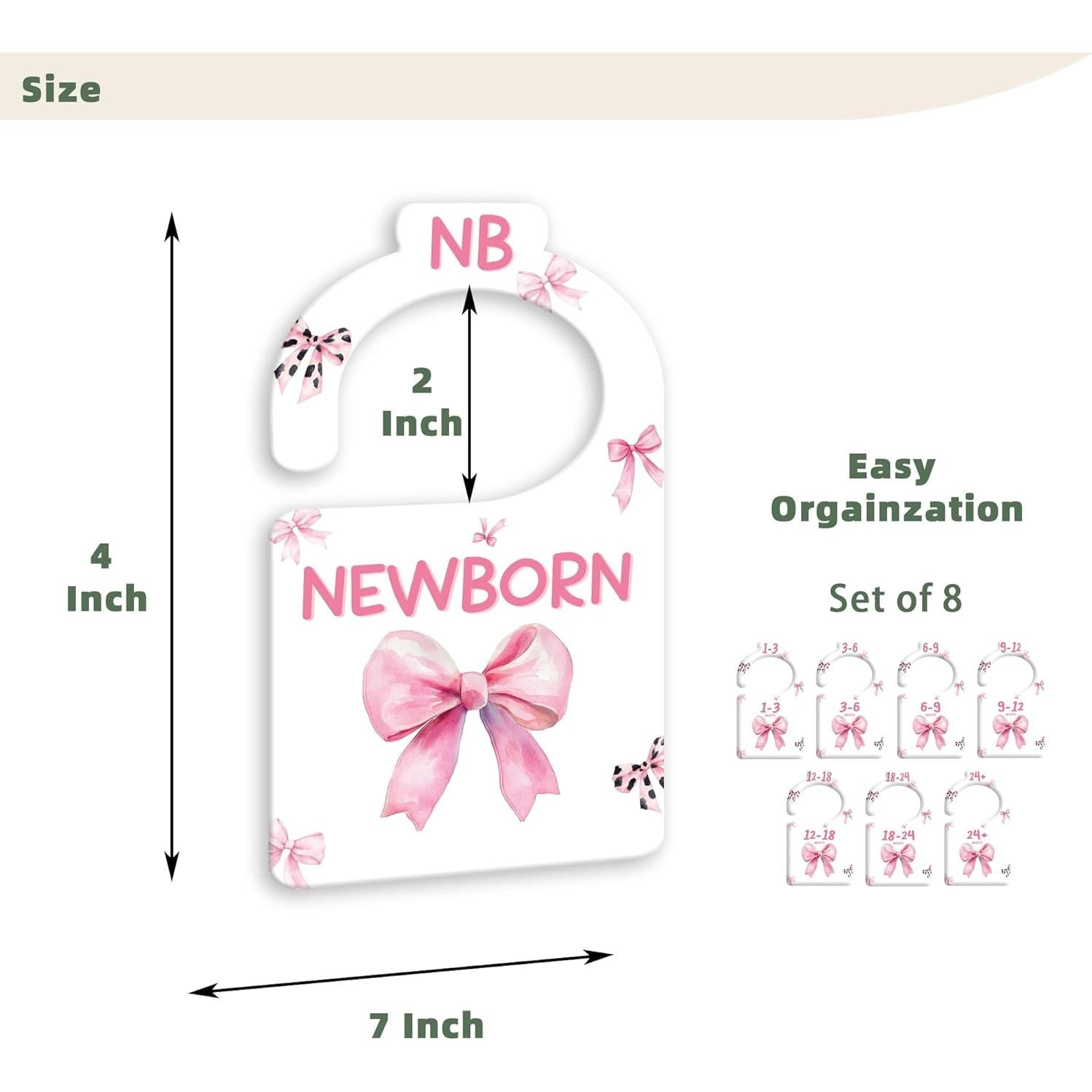 Divisores de Armario JMOST Rosa para Bebés 0-24 Meses