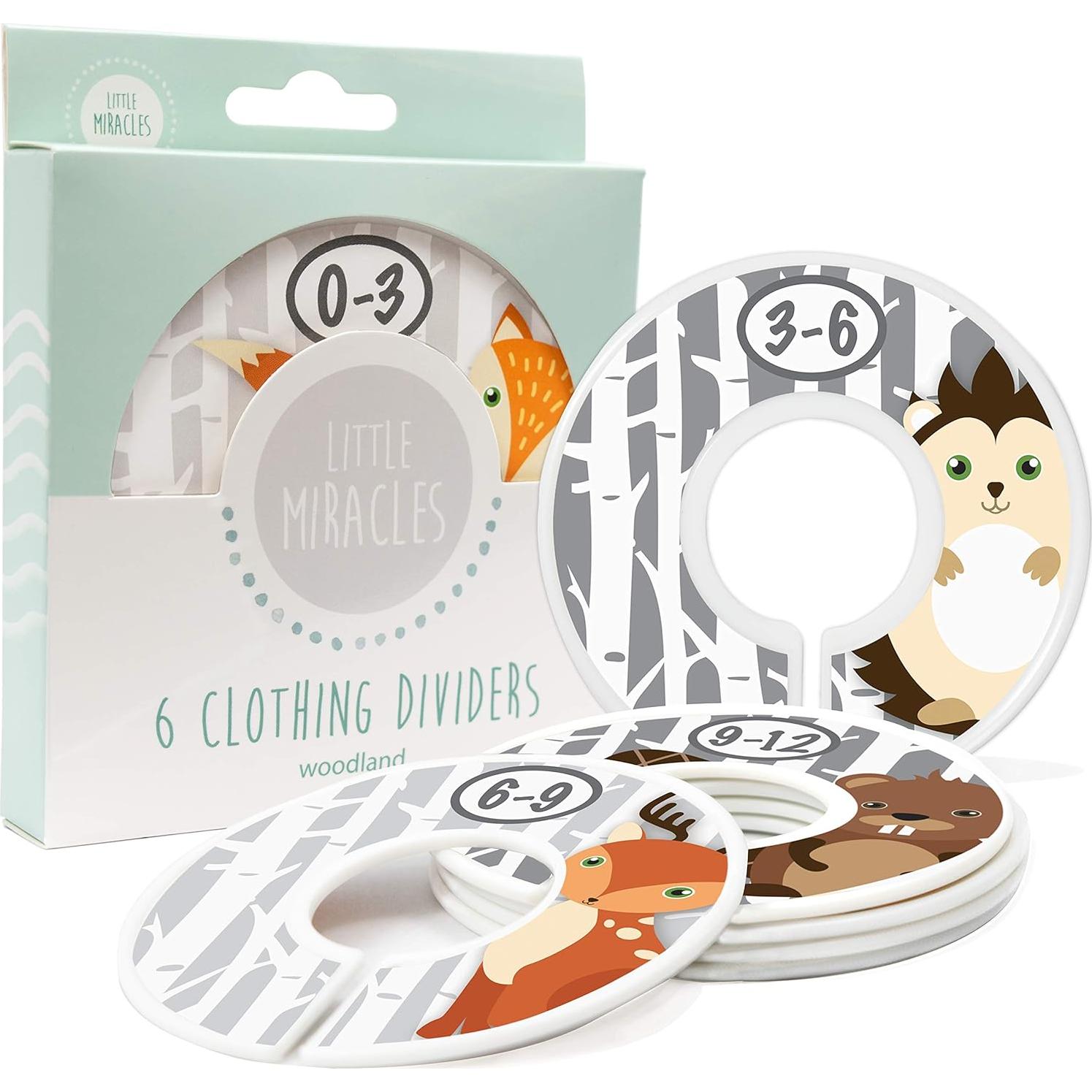 Divisores de Armario para Bebé Little Miracles Woodland - 6 Piezas