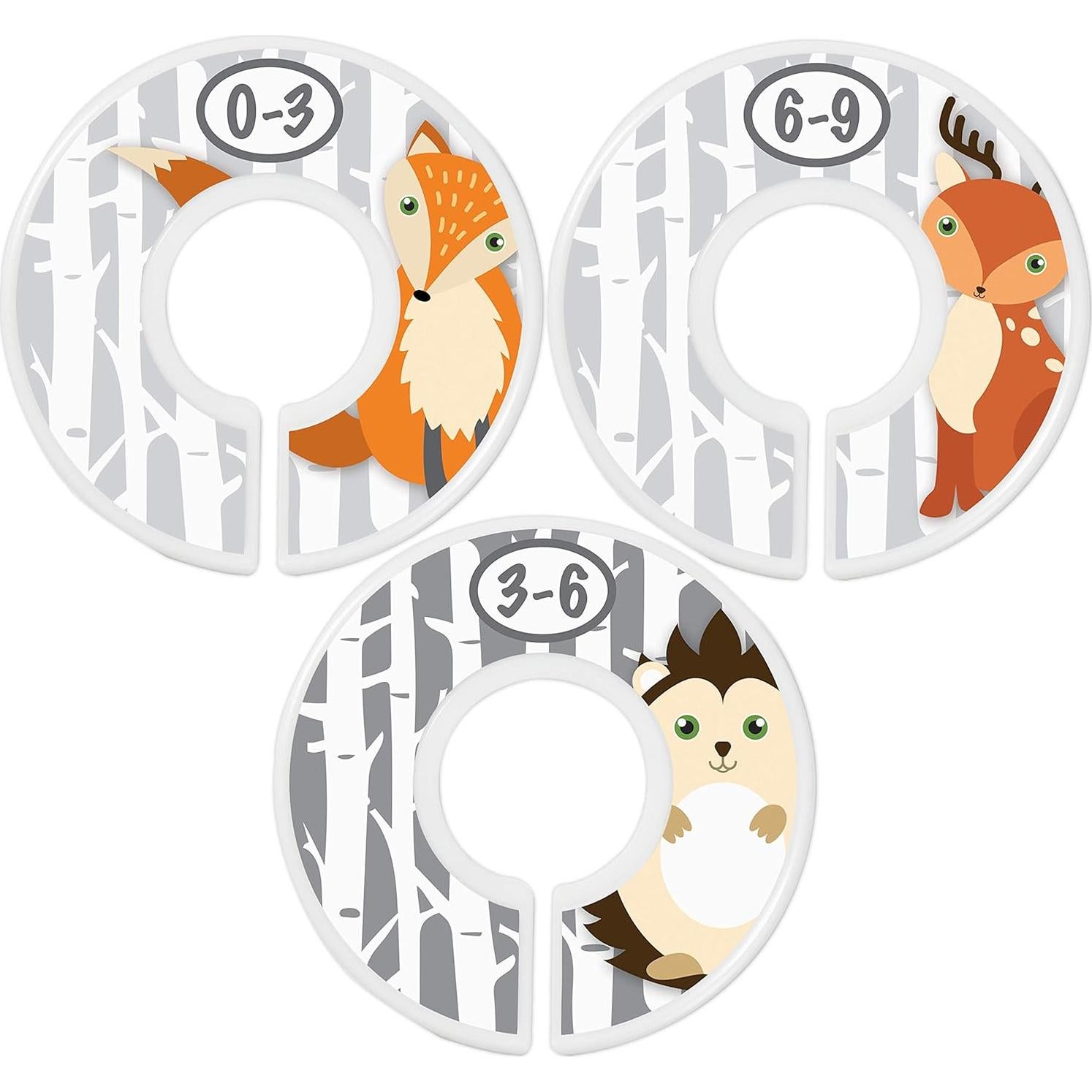 Divisores de Armario para Bebé Little Miracles Woodland - 6 Piezas