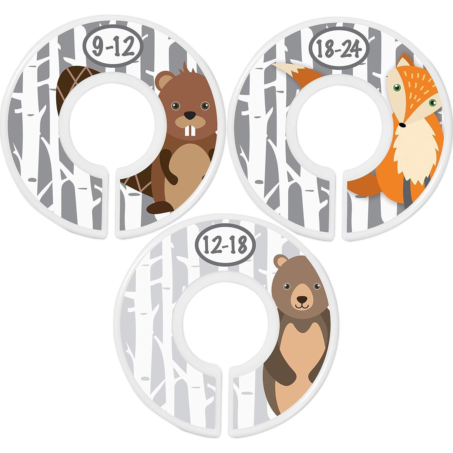 Divisores de Armario para Bebé Little Miracles Woodland - 6 Piezas