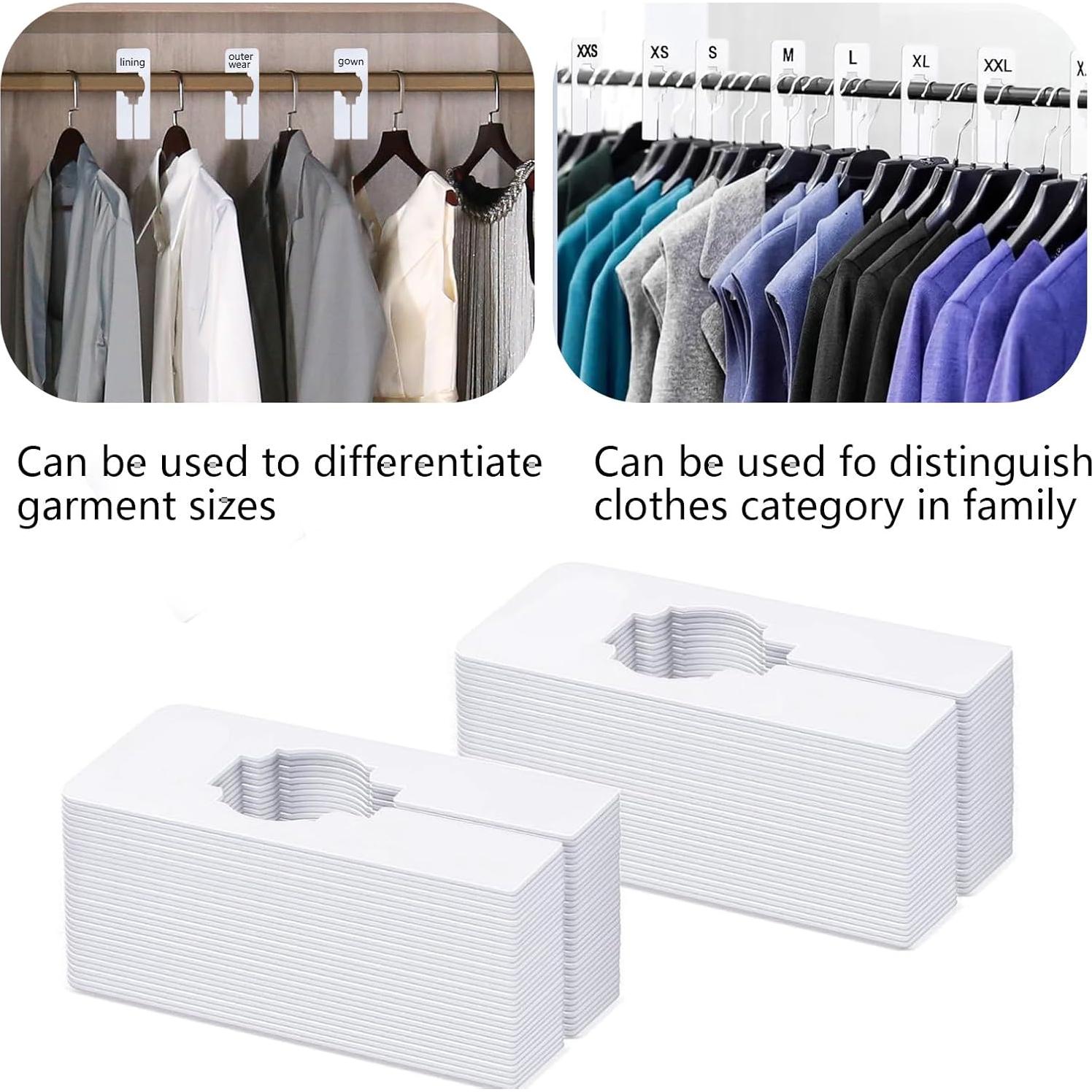 30 Divisores de Ropa Blancos Starfa Lab, Rectangulares y Reutilizables